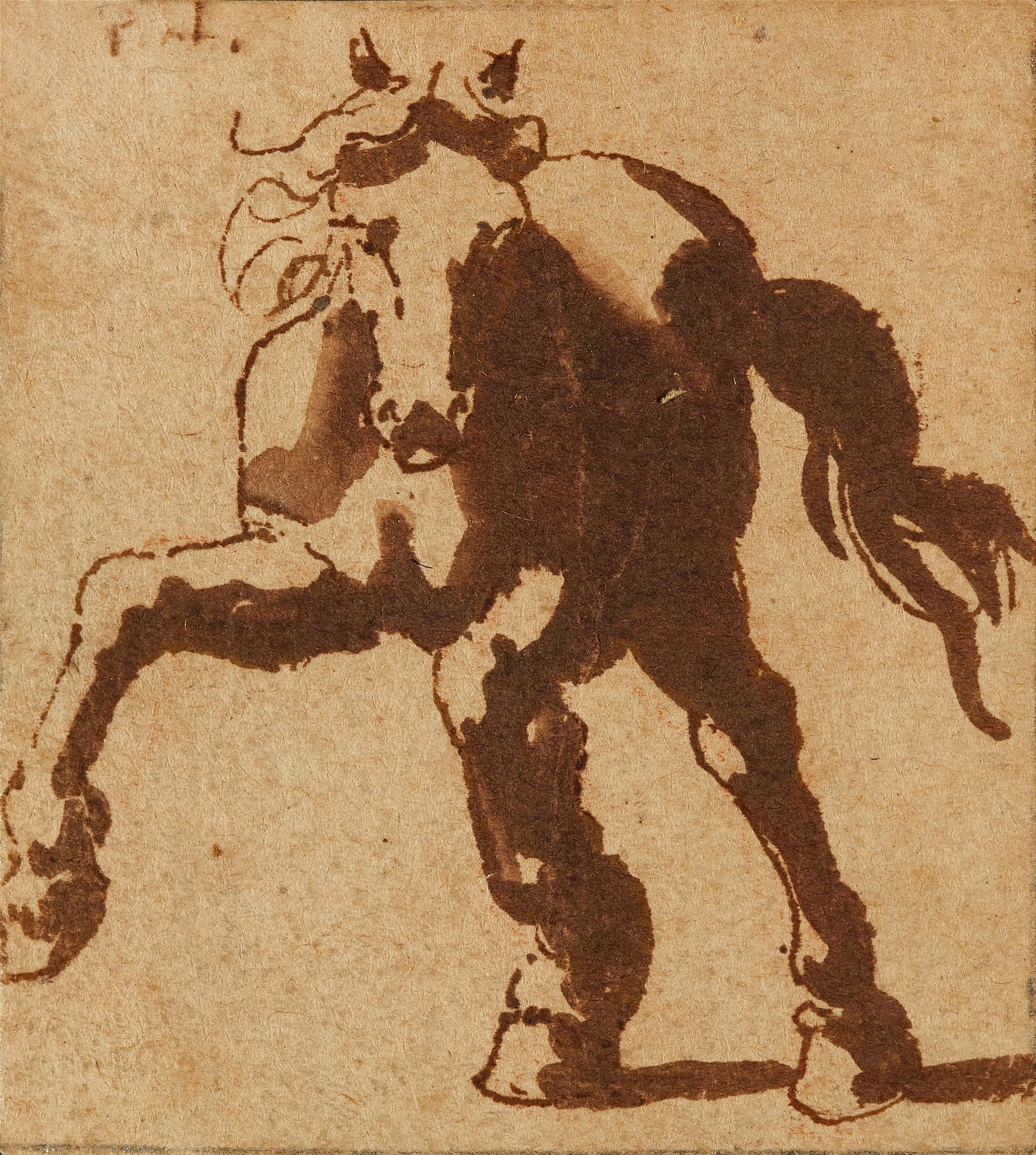 Jan de Bisschop - Five Small Studies of Horses - image-2