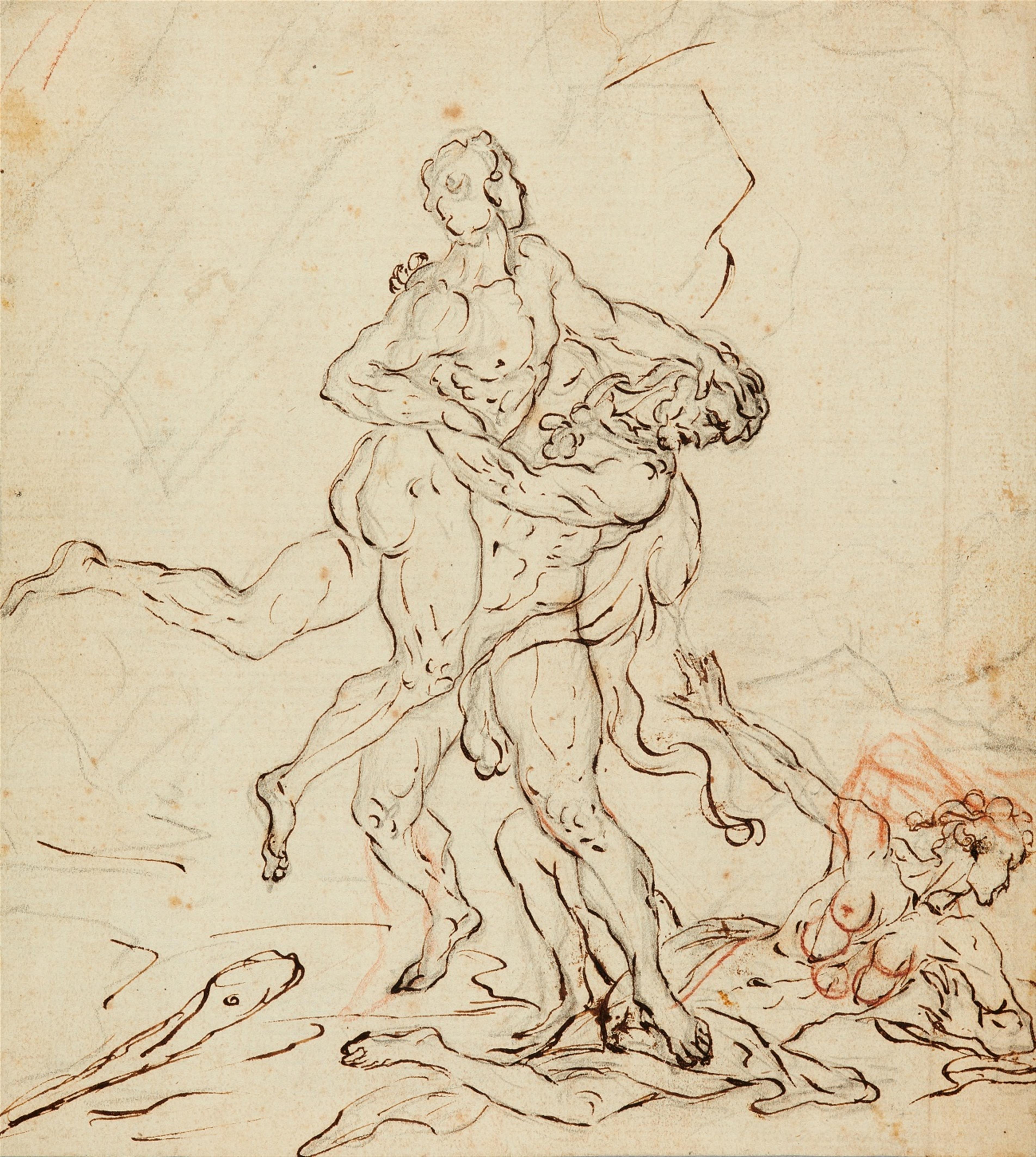 Italienischer Meister des 18. Jahrhunderts - Herkules und Antäus - image-1