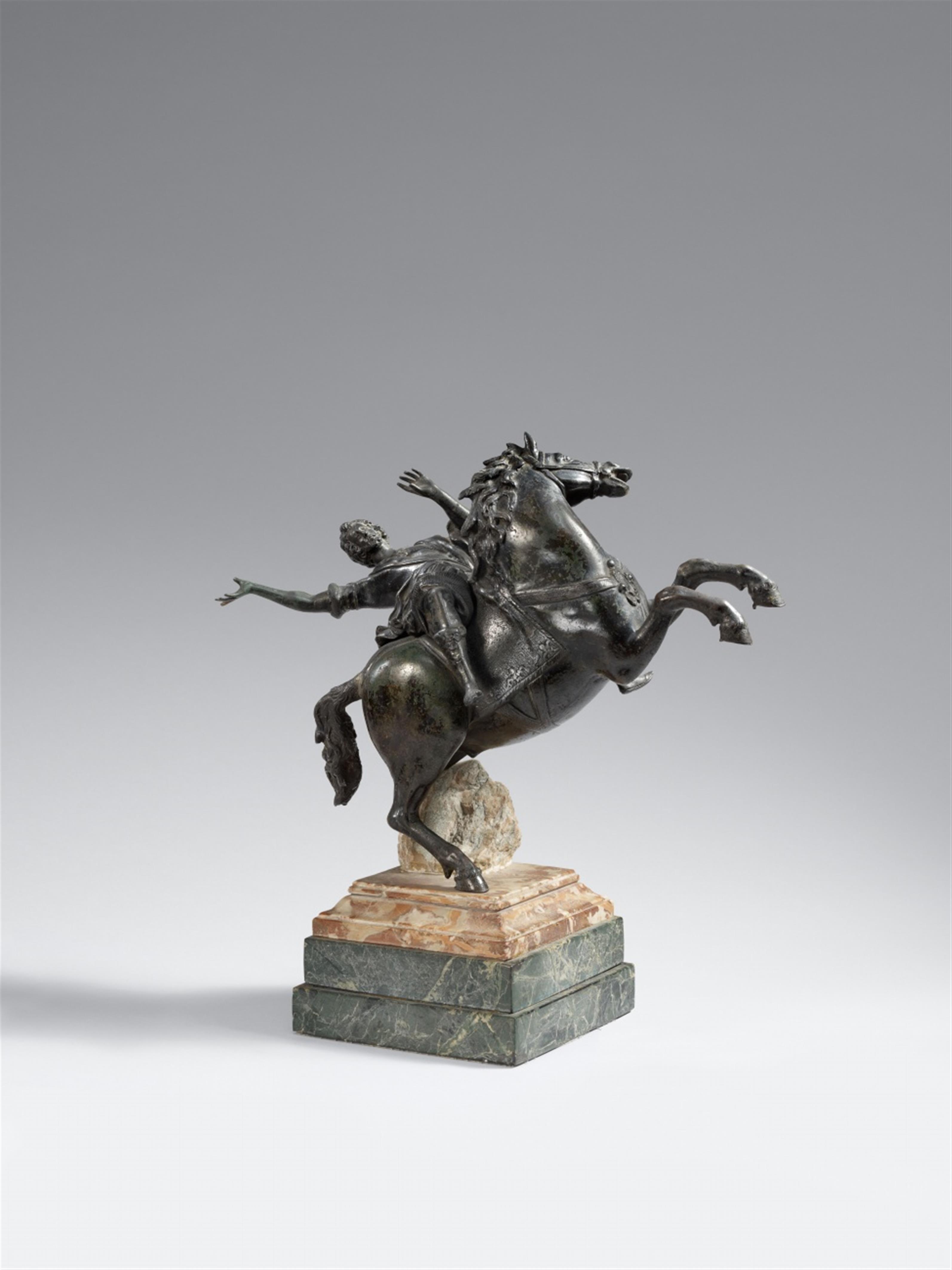 Northern Italy 17th century - A 17th century North Italian bronze figure depicting the conversion of St. Paul - image-1