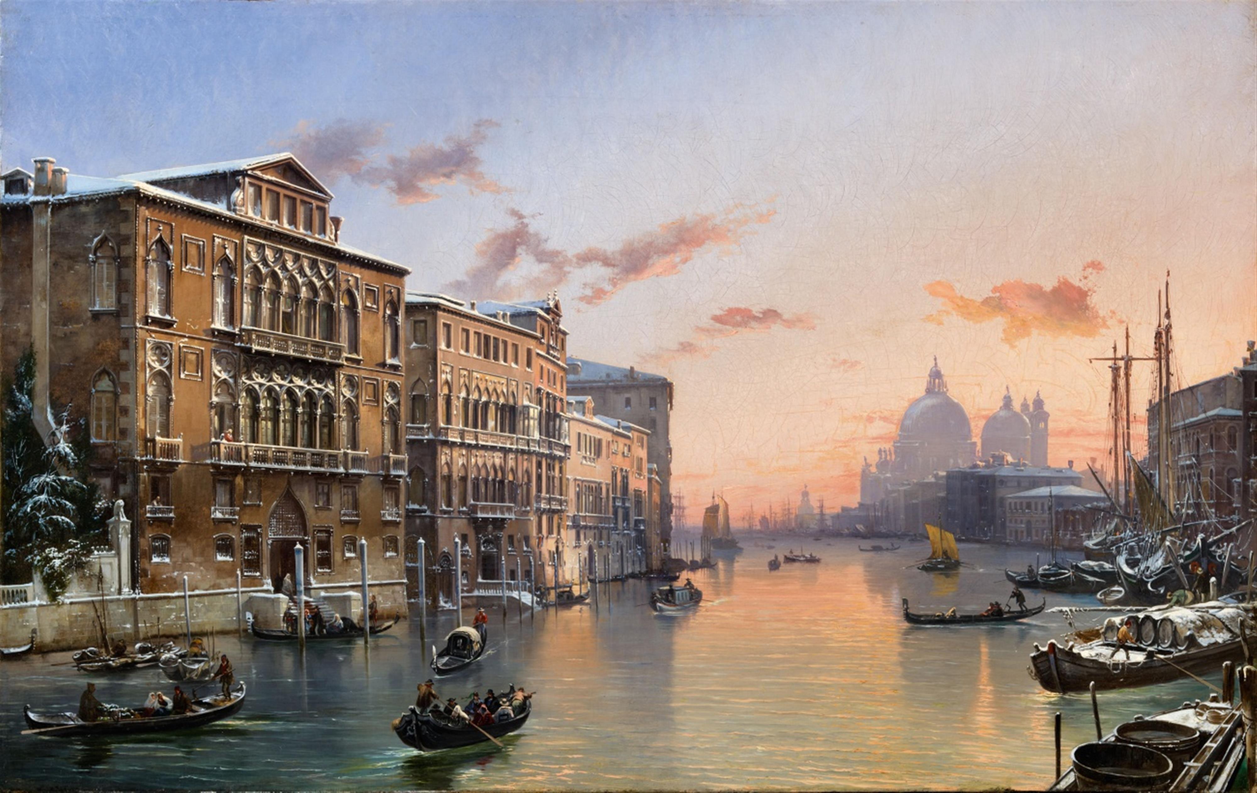 Friedrich Nerly - Winter on the Canal Grande with Santa Maria della Salute - image-1