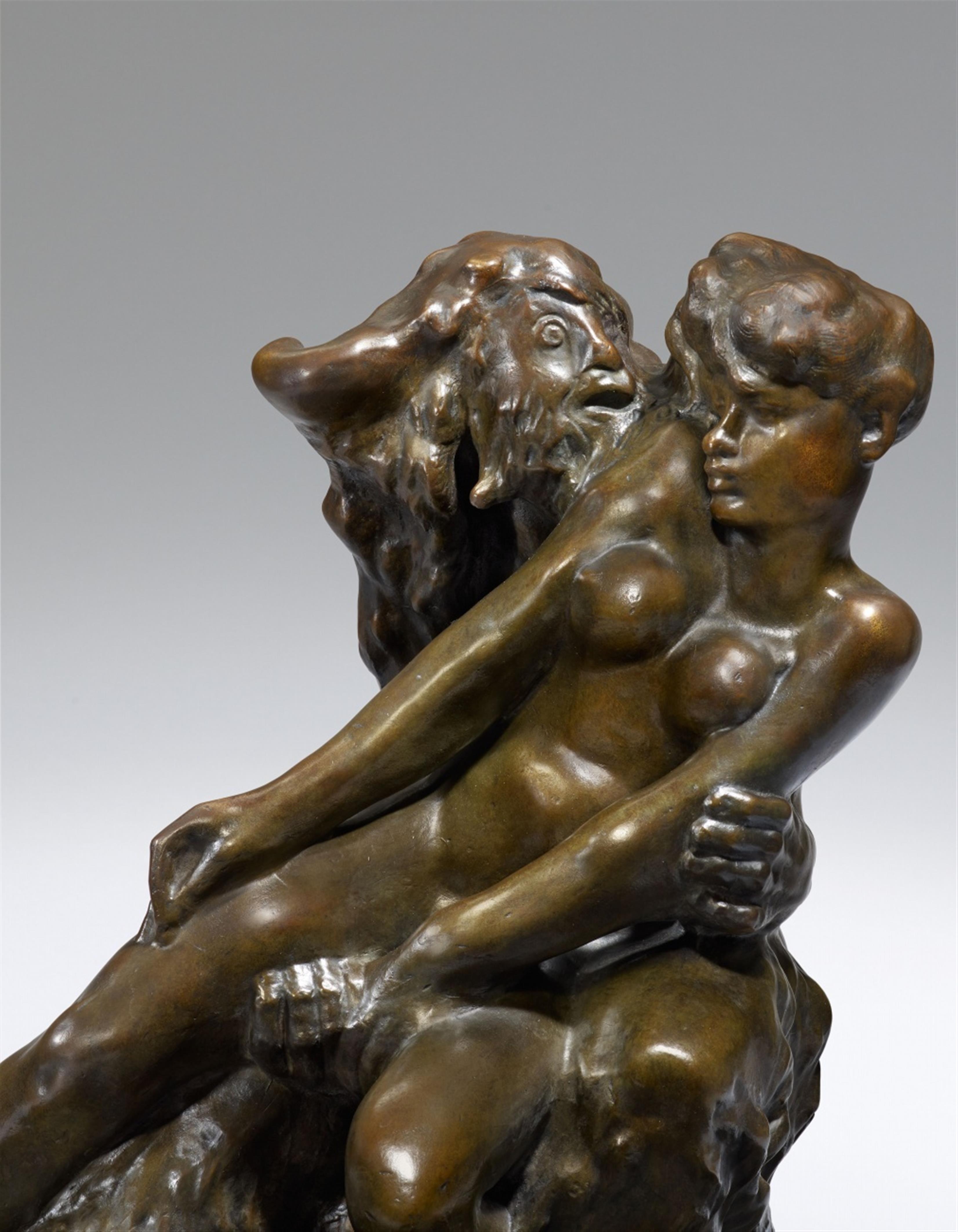 Auguste Rodin - Le Minotaure, version à base carrée (Faune et Nymphe) - image-3