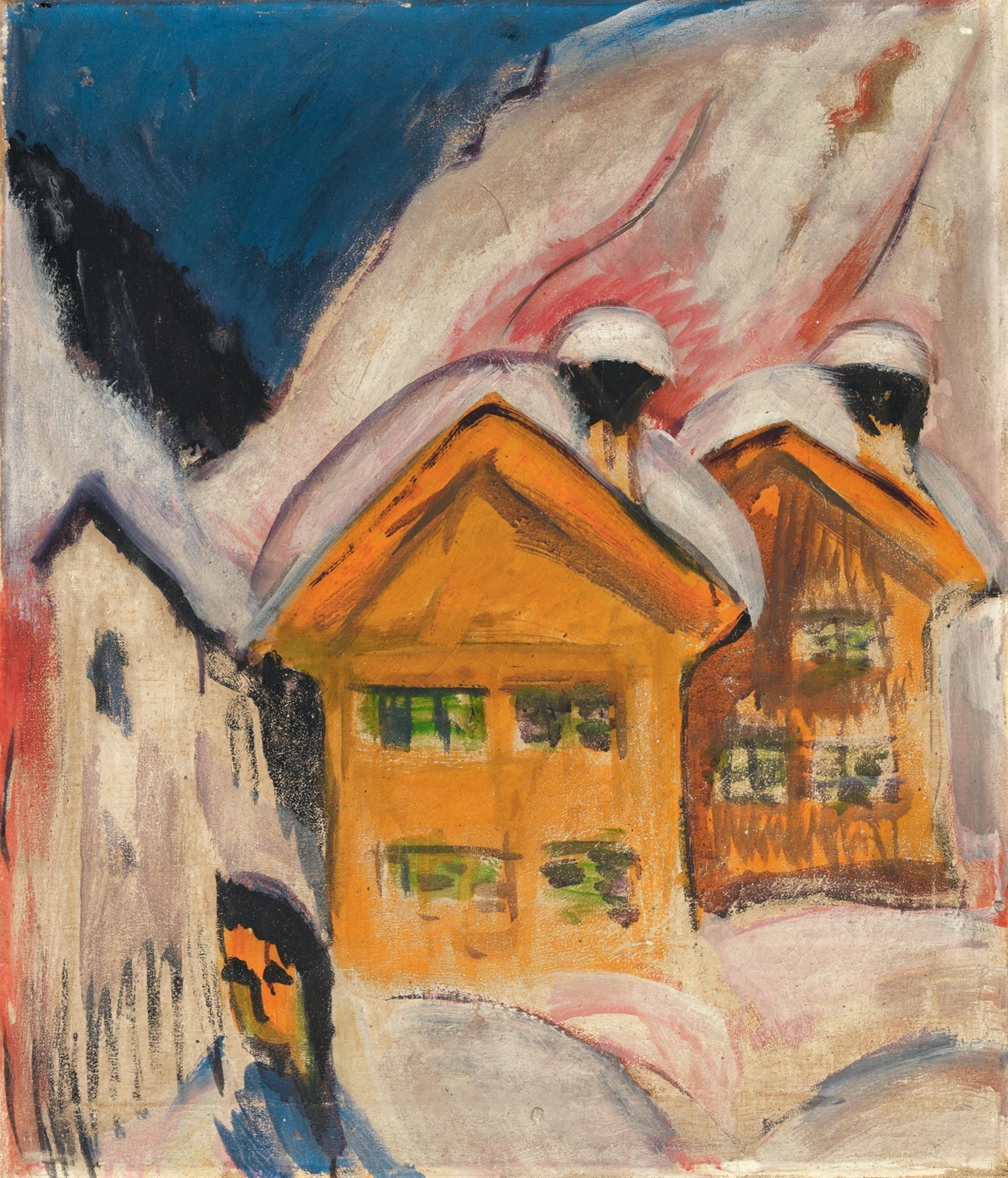 Ernst Ludwig Kirchner - Häuser im Schnee - image-1
