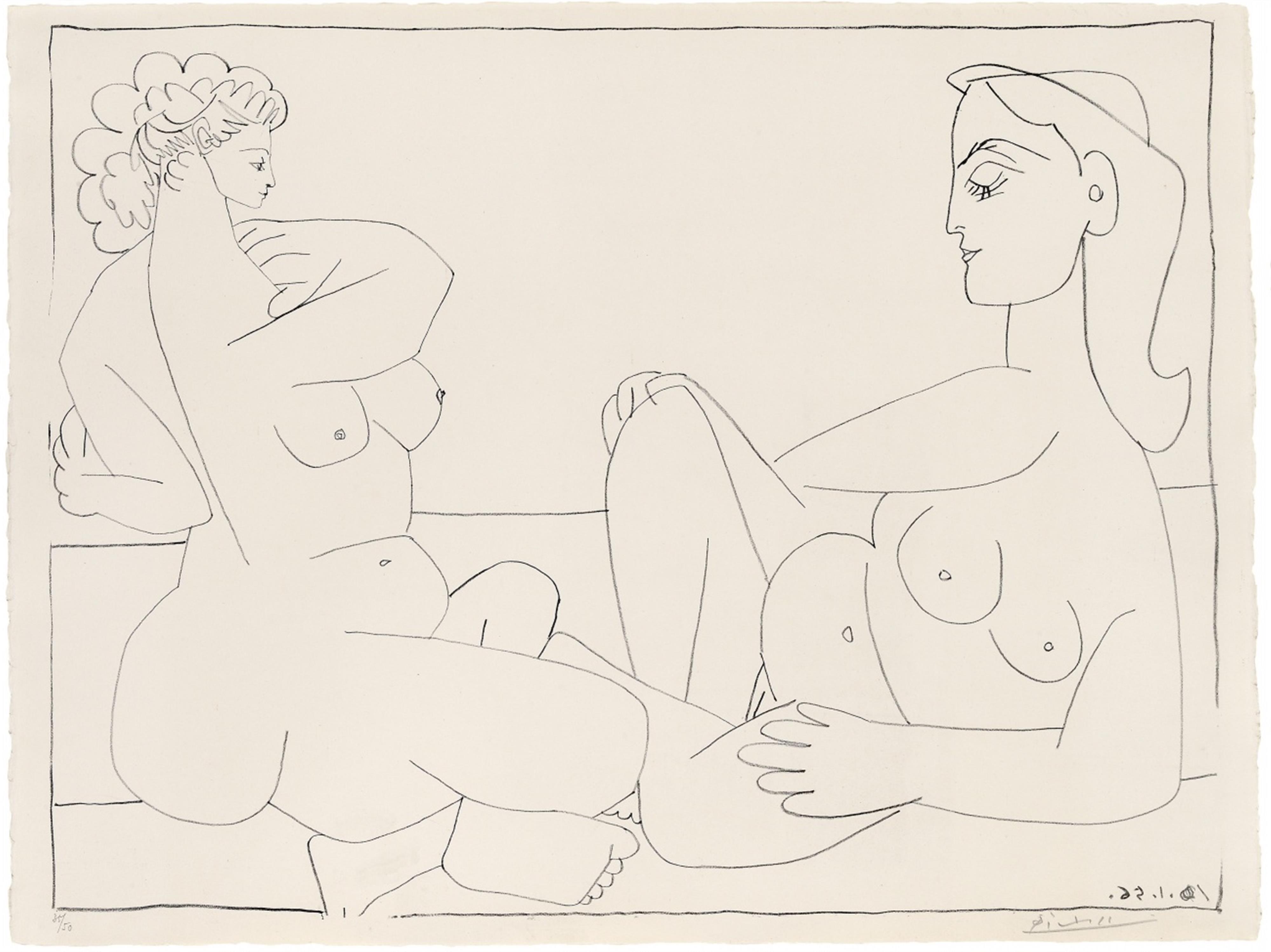 Pablo Picasso - Deux Femmes sur la Plage - image-1