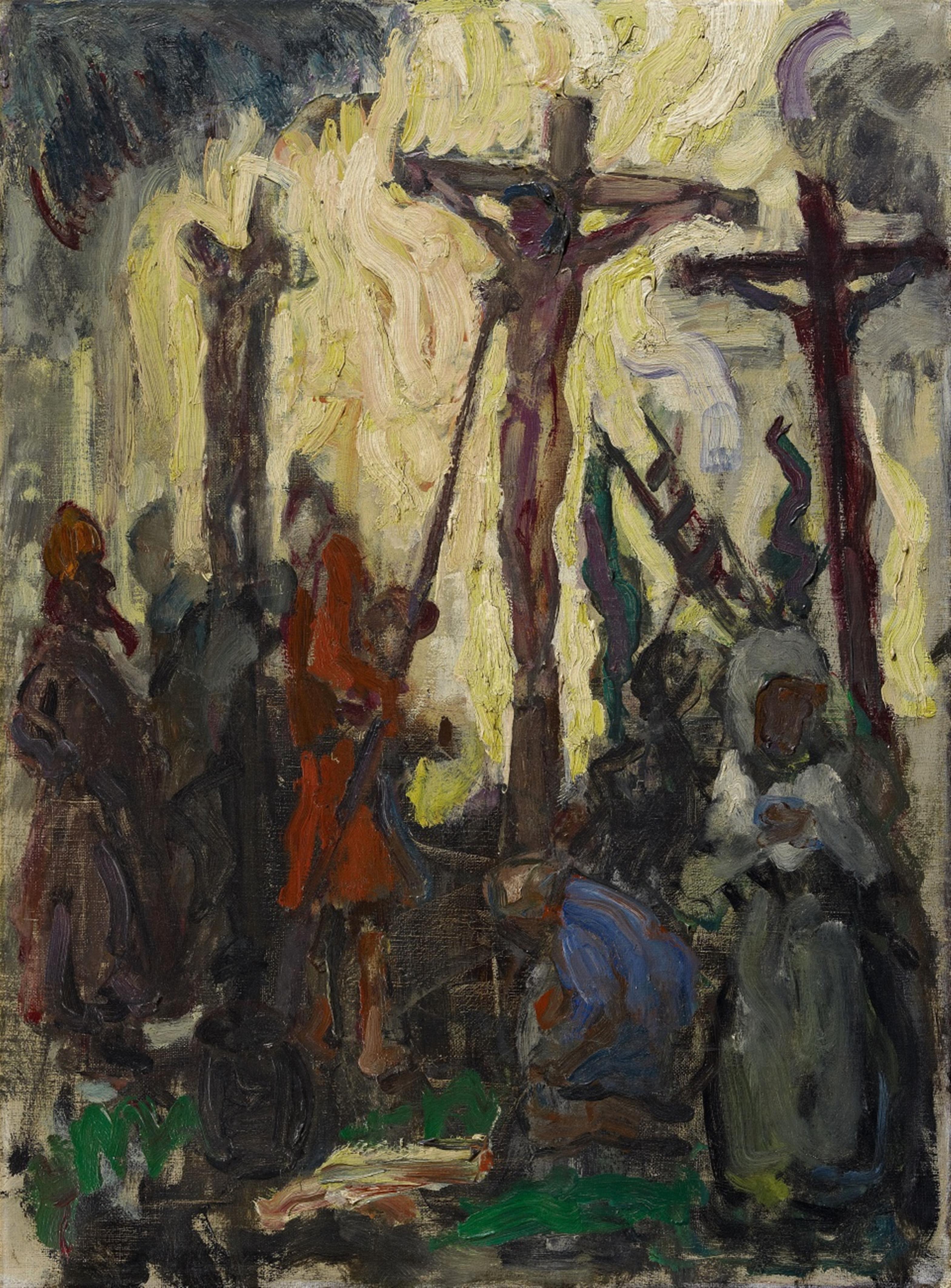 Bram Van Velde - Crucifixion (Kruisiging, Golgotha), Worpswede - image-1