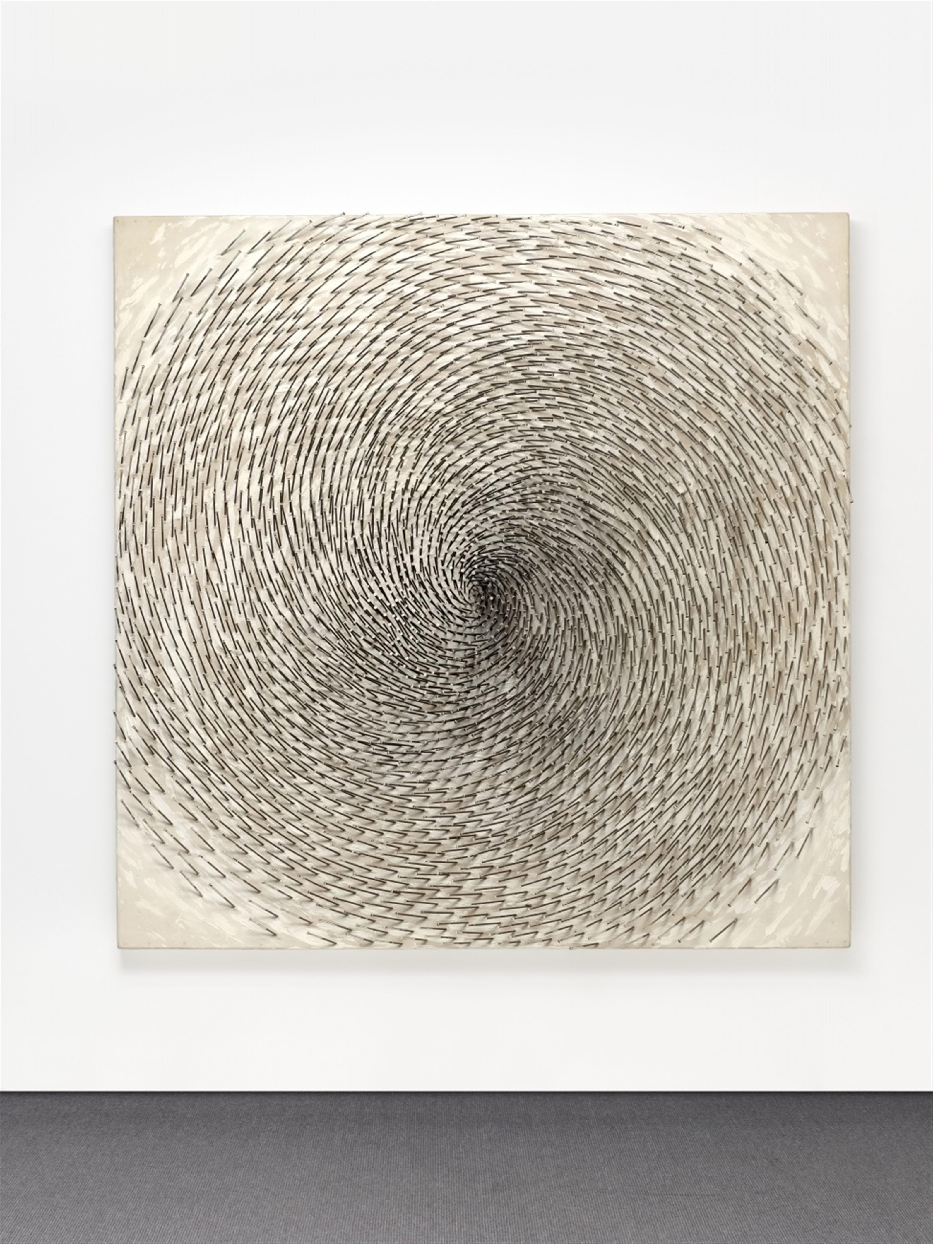 Günther Uecker - Spirale I & Spirale II (Diptychon) + Skizze des Künstlers - image-1