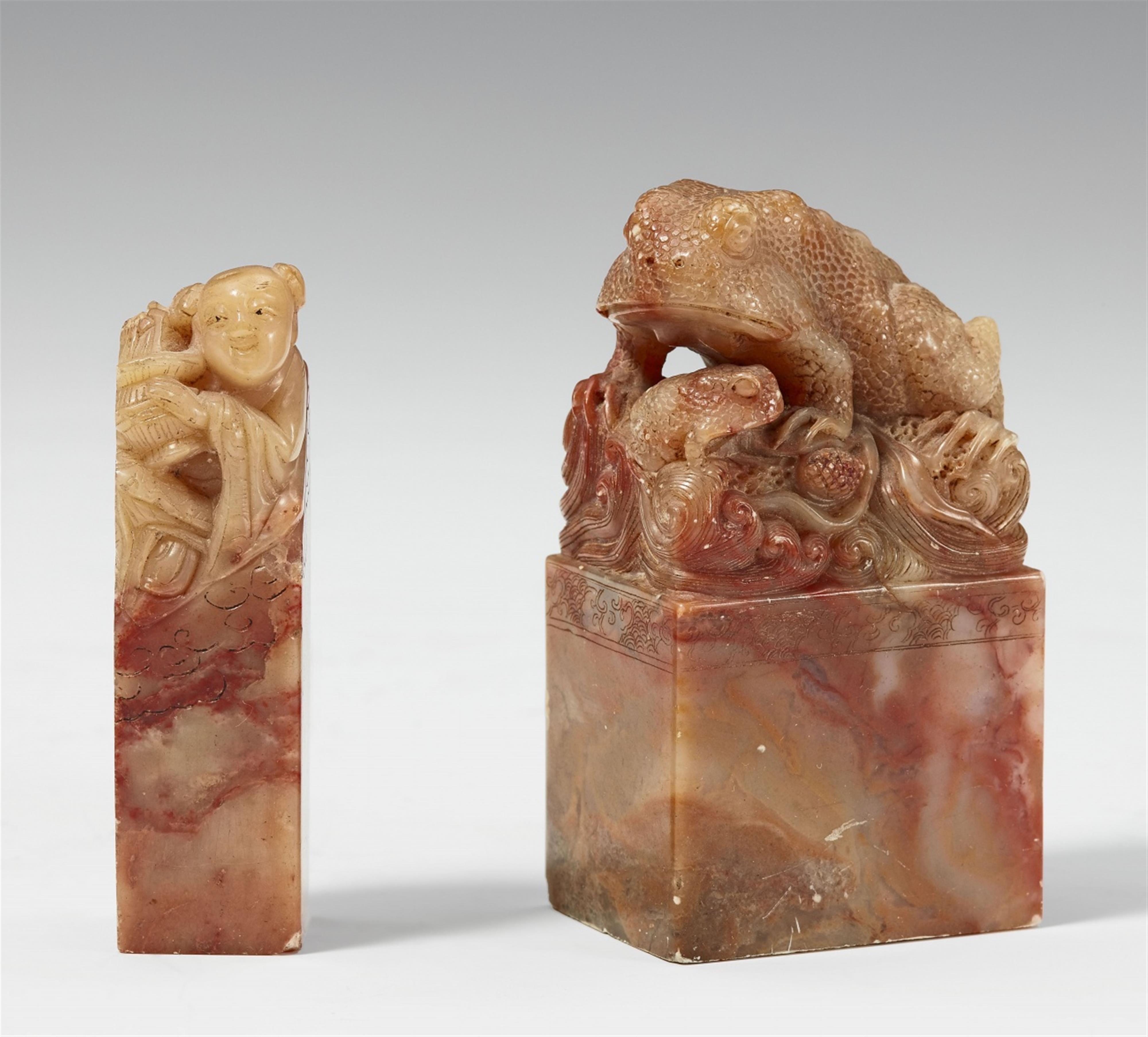 Two soapstone seals. 19th/20th century - image-1