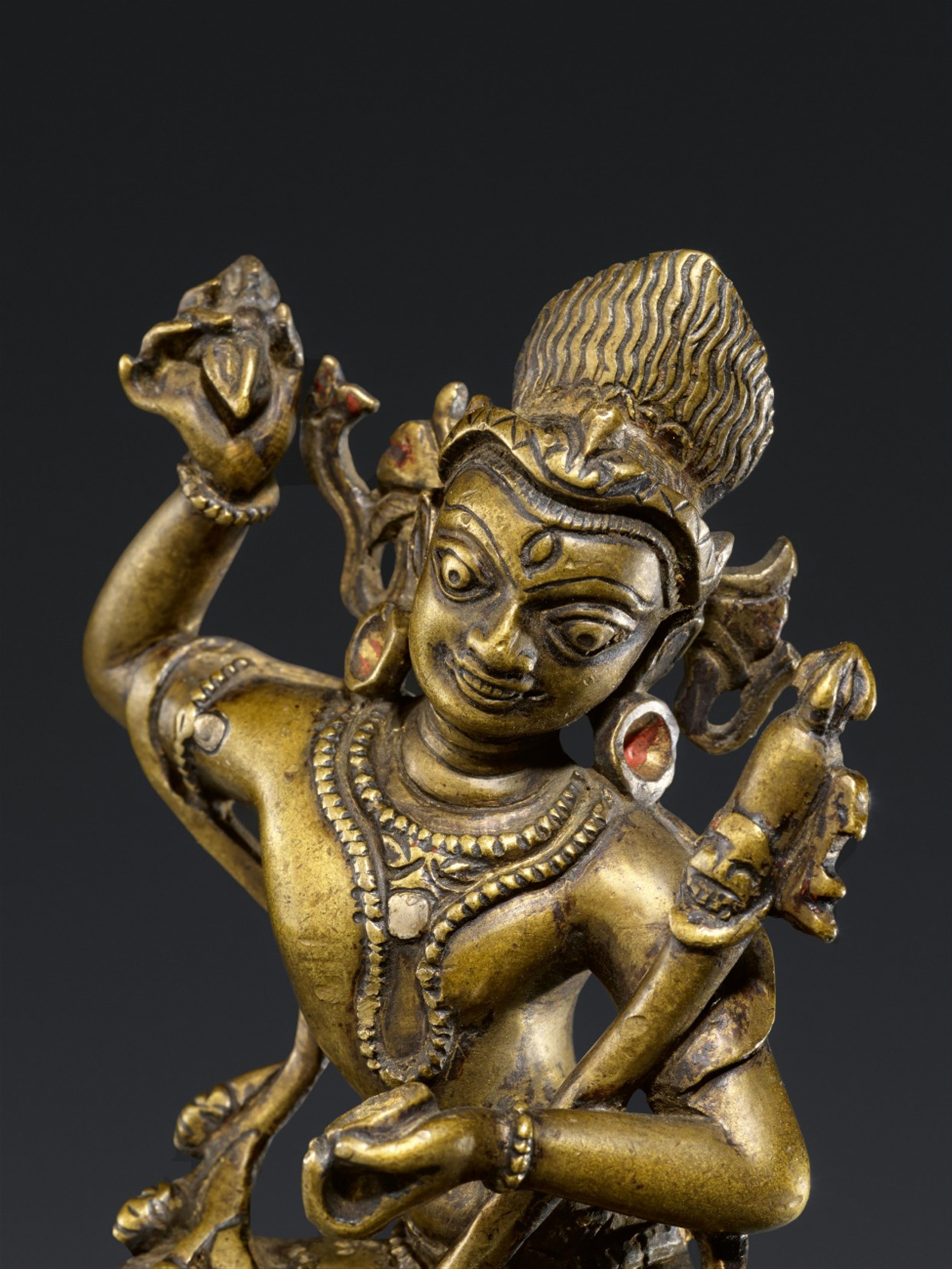 A Northeast Indian brass figure of Heruka. Pala style, 12th century - image-2