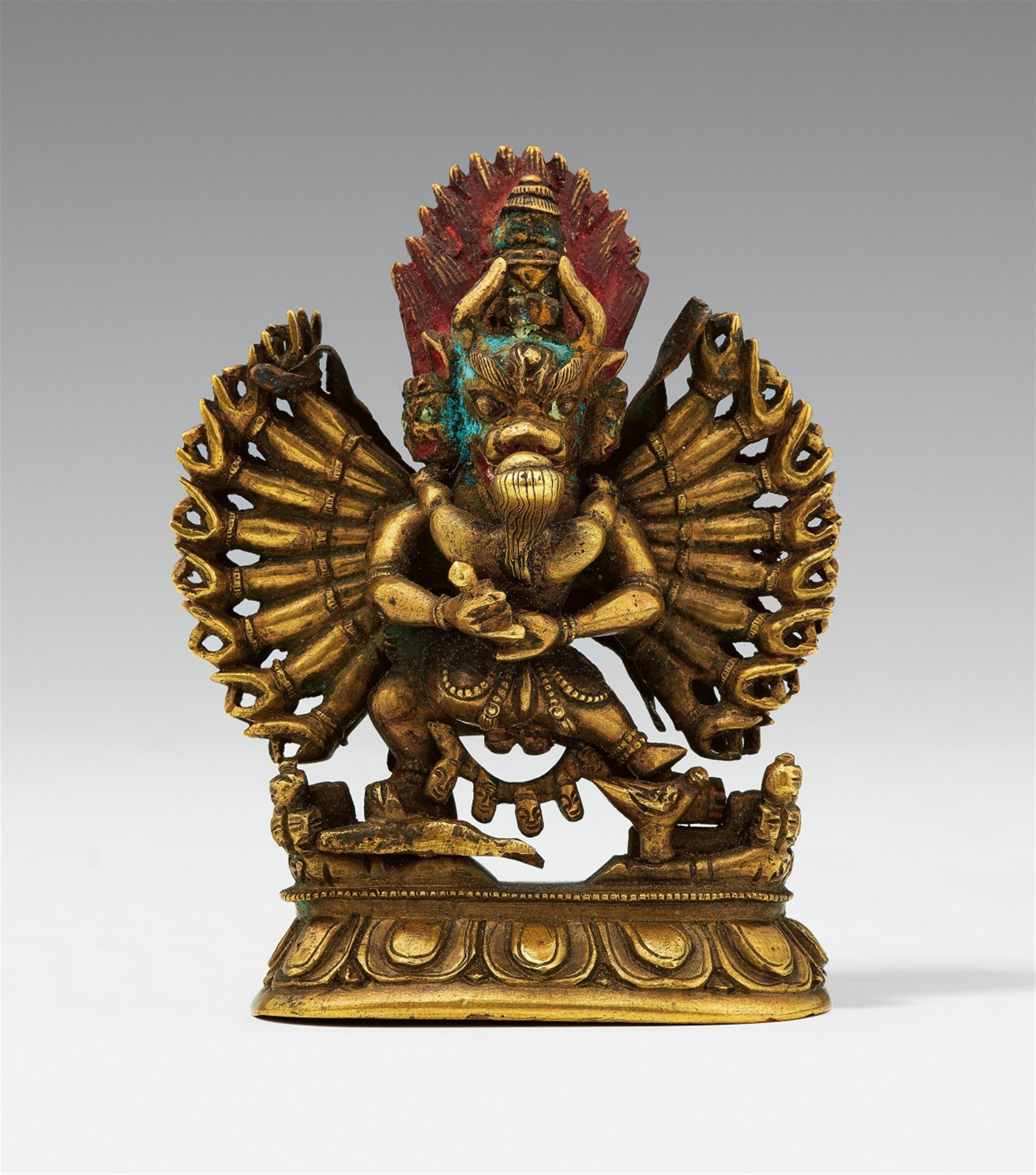 Vajrabhairava. Bronze. Sinotibetisch. 19. Jh. - image-1