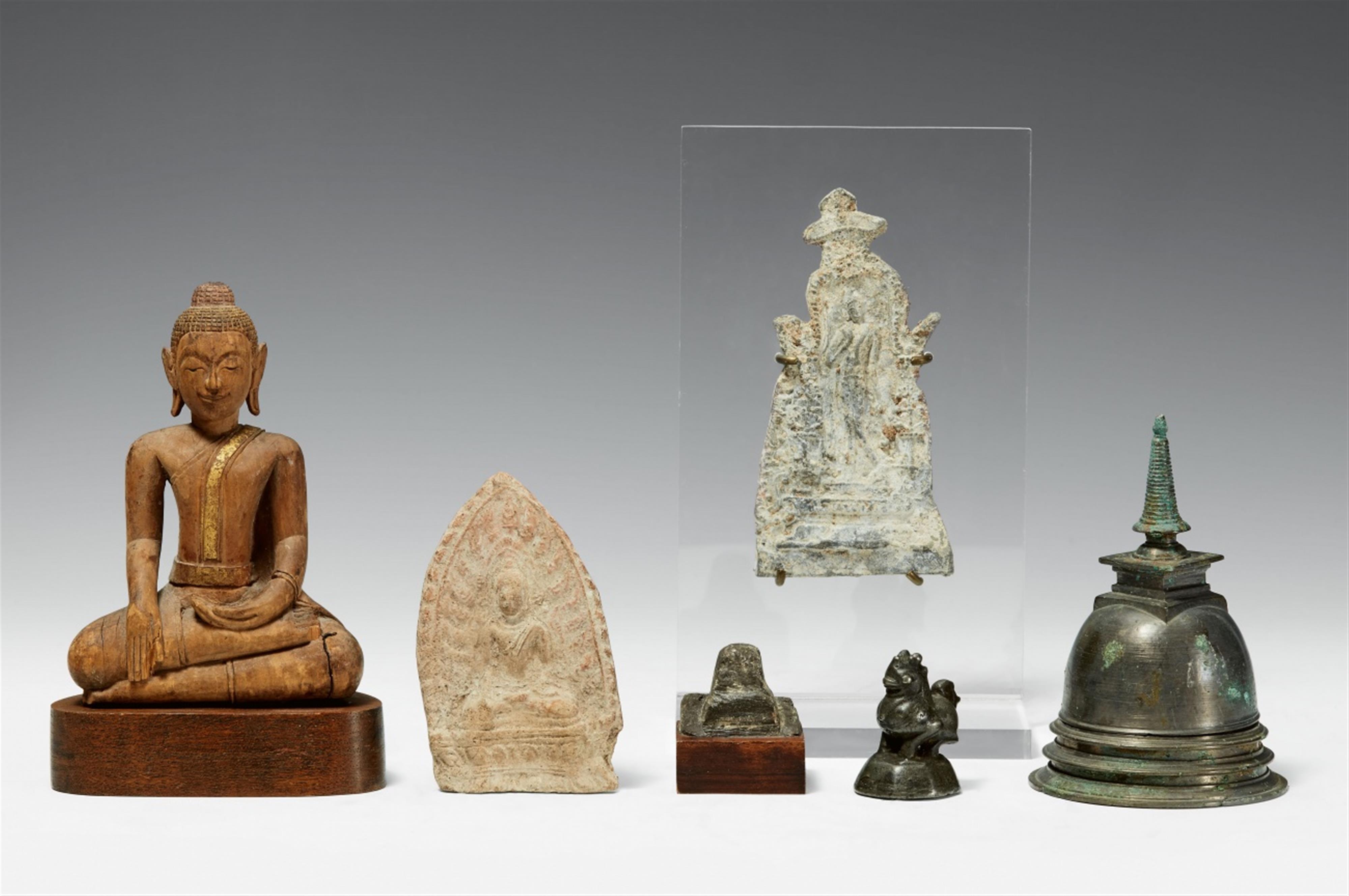 Six Thai objects. 16th/20th century - image-1