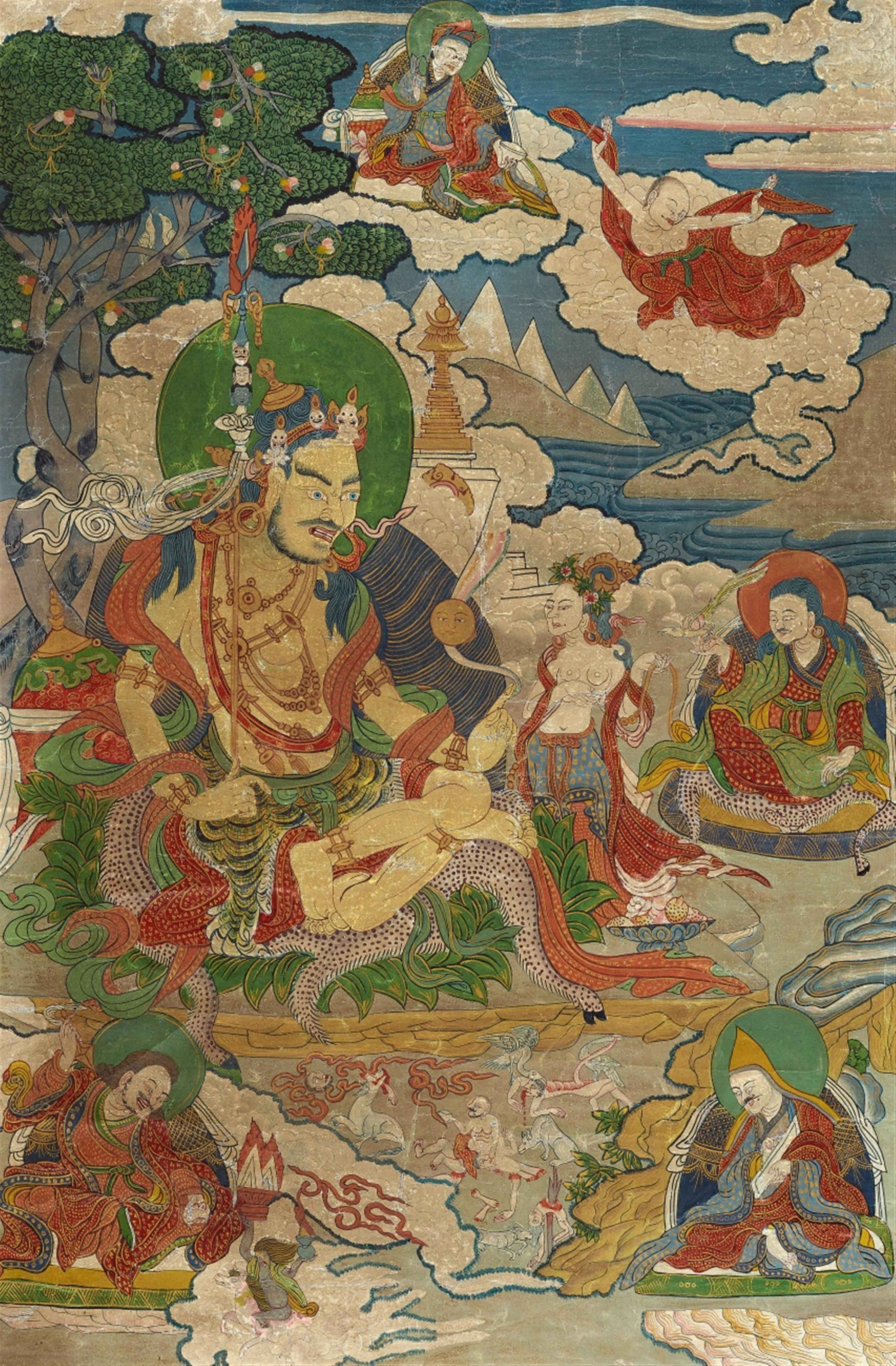 Thangka des Gurus Nyima Öser. Tibet. 19./20. Jh. - image-1