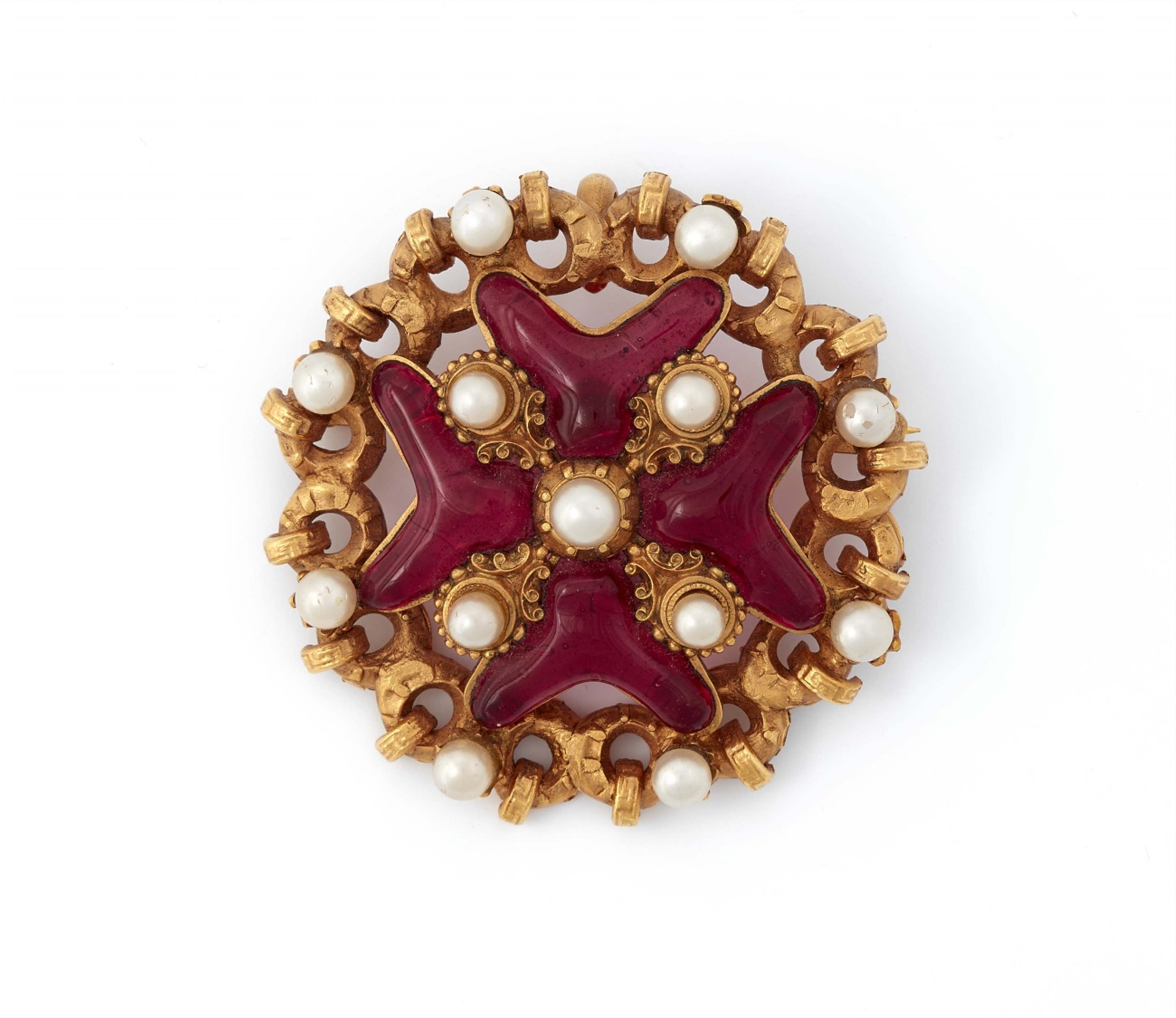 A Gripoix for Chanel Maltese cross brooch, Autumn 1994 - image-1