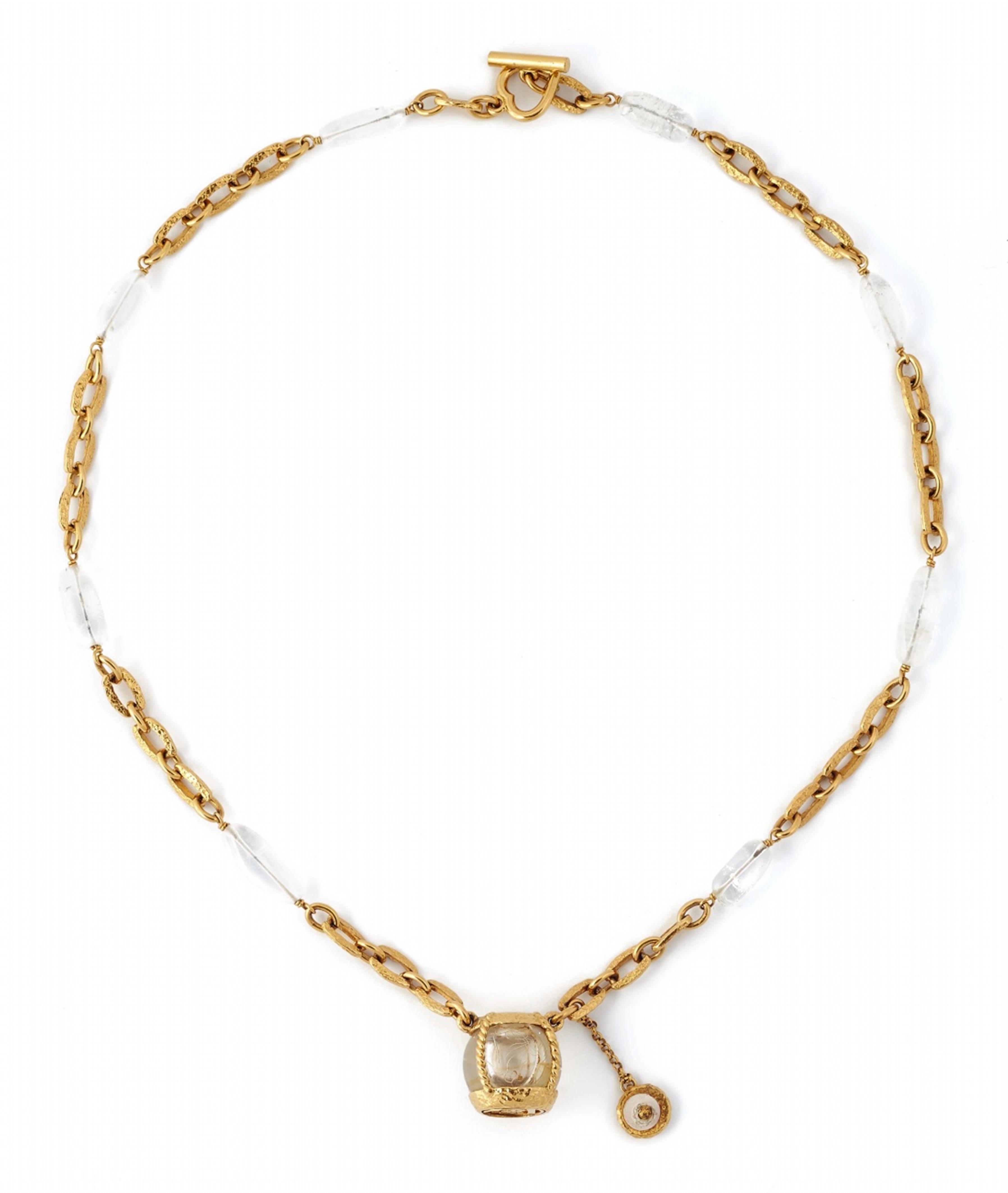 A Robert Goossens for Yves Saint Laurent collier with a bottle pendant, circa 1992 - image-1