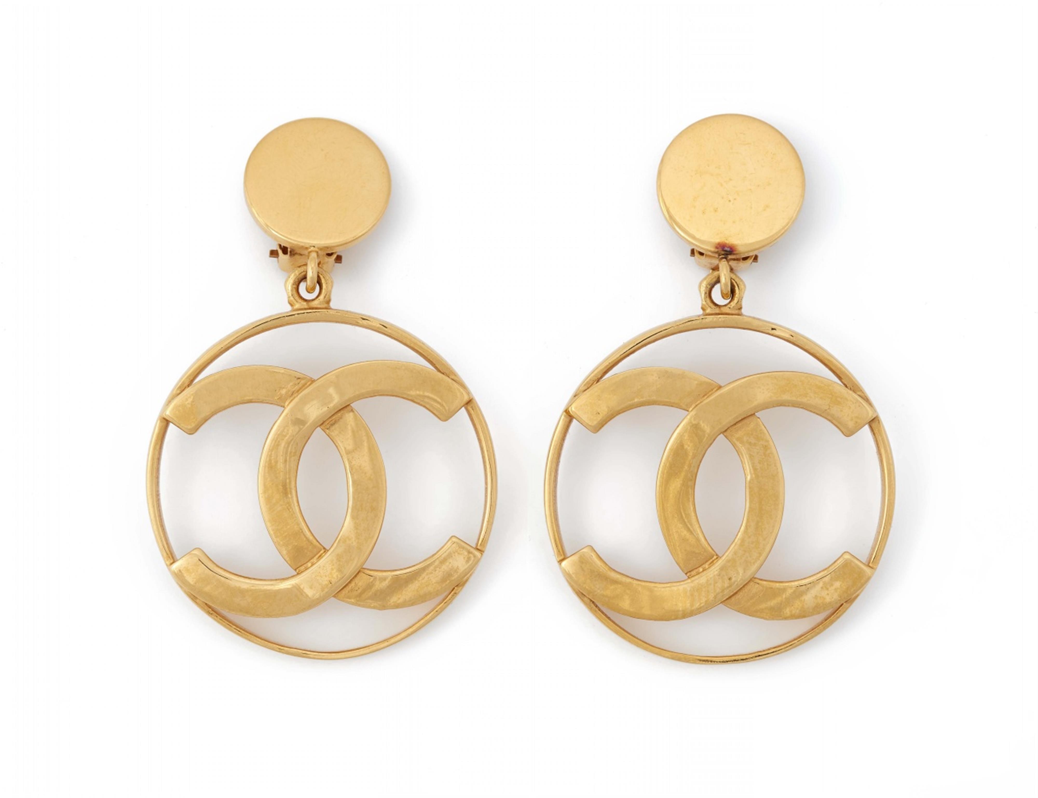 A pair of large Chanel clip earrings, Autumn 1983 - image-1