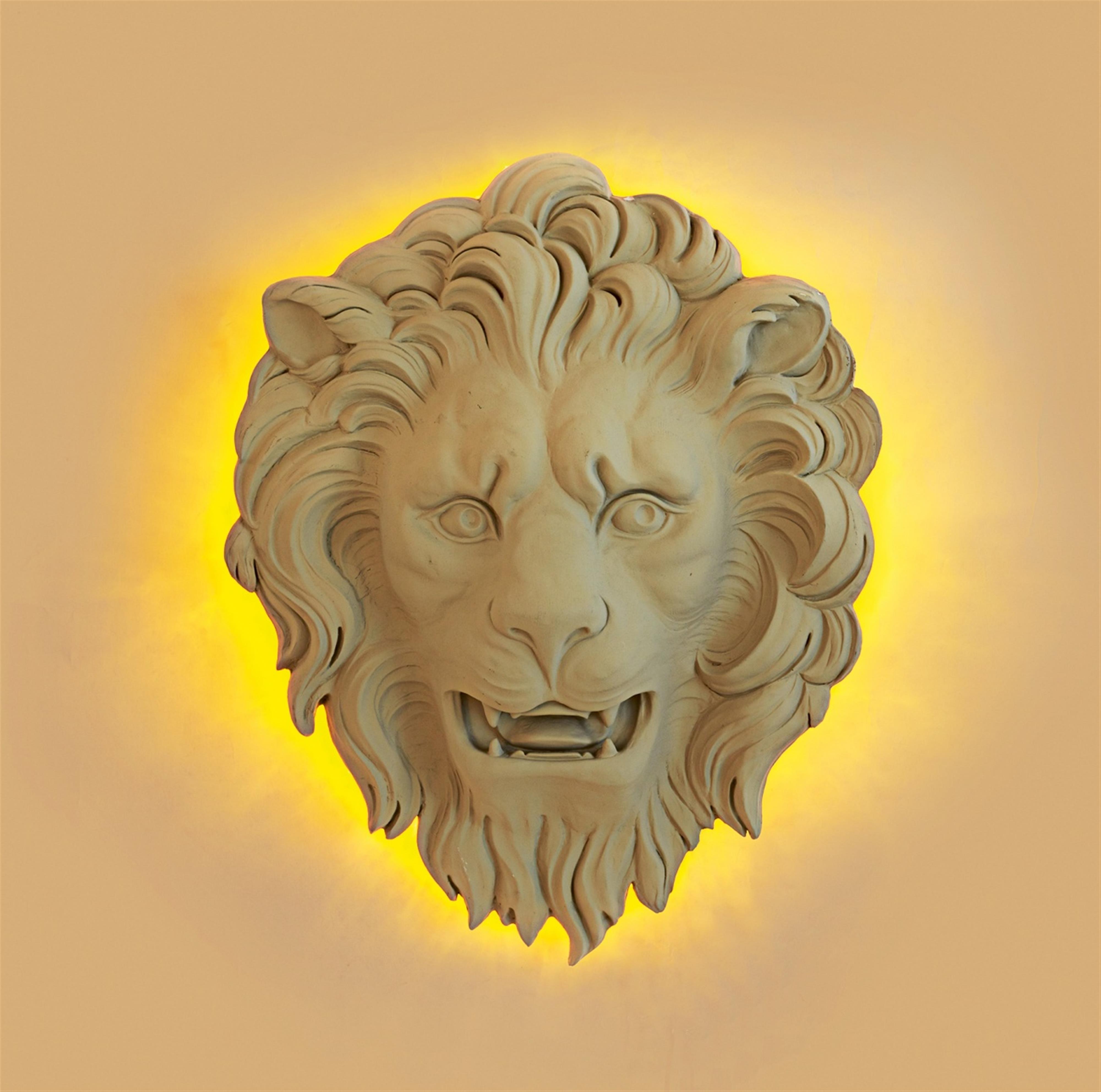 A large lion mascaron wall light, Winter 2009 - image-1