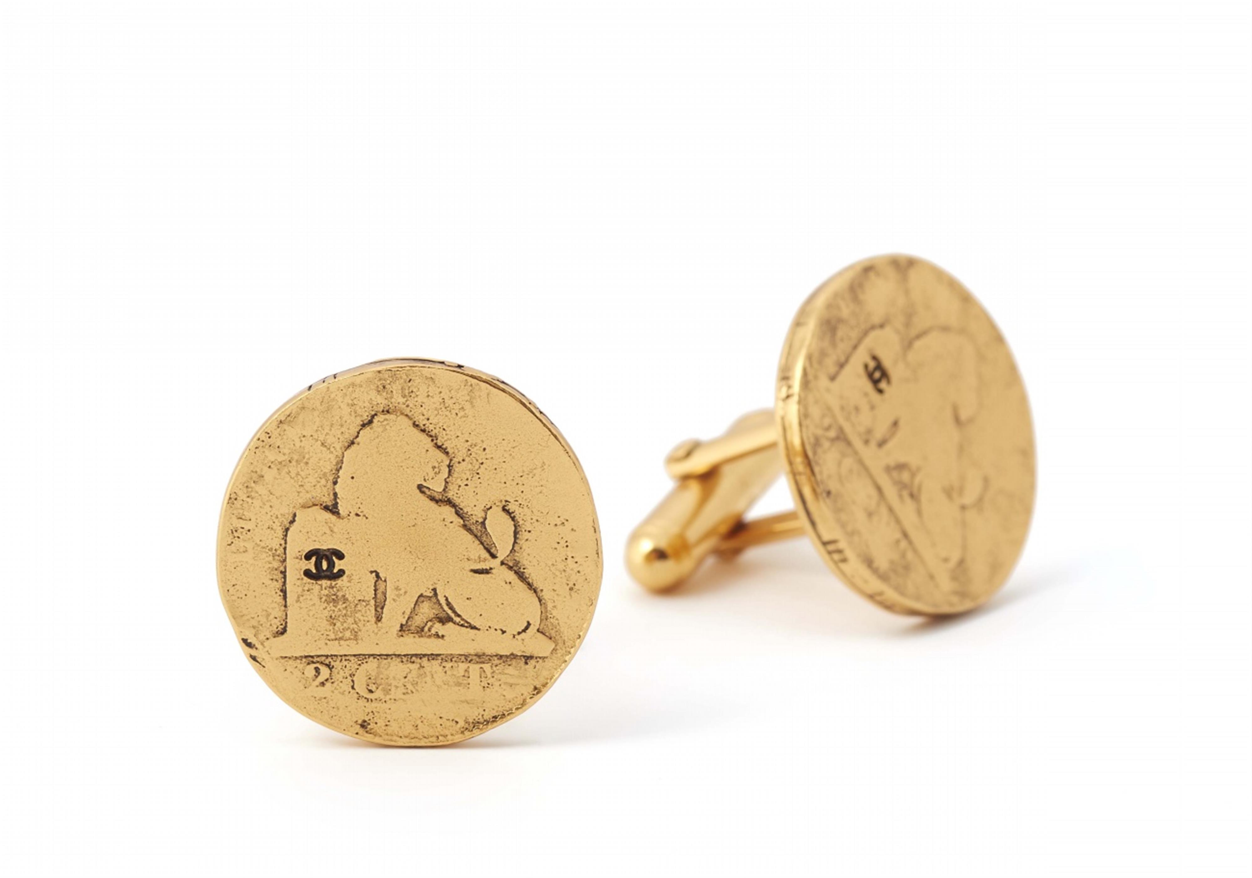 A pair of Chanel coin cufflinks, Spring 2005 - image-1