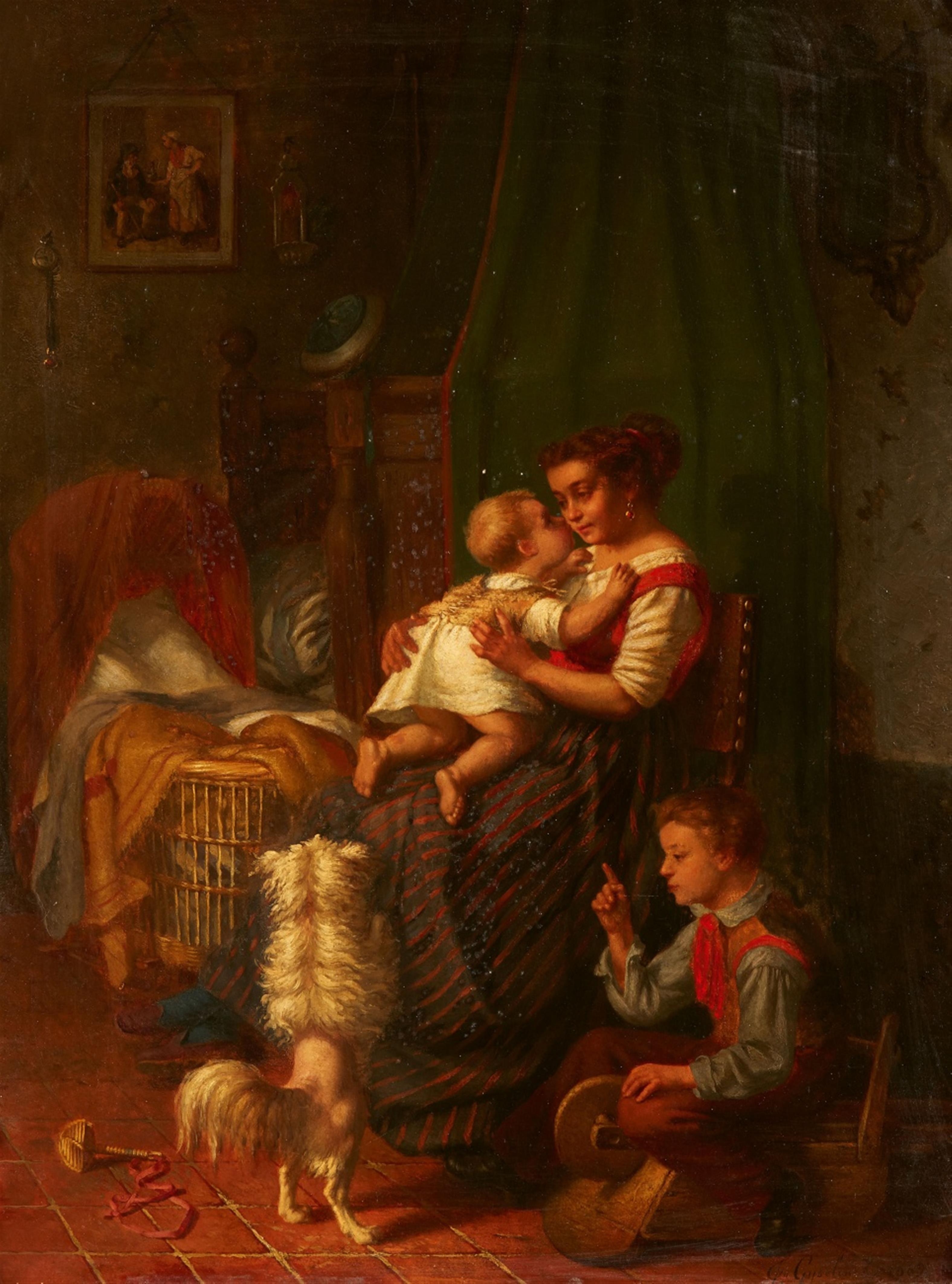 Joseph Gyselinckx - A Mother with her Children - image-1