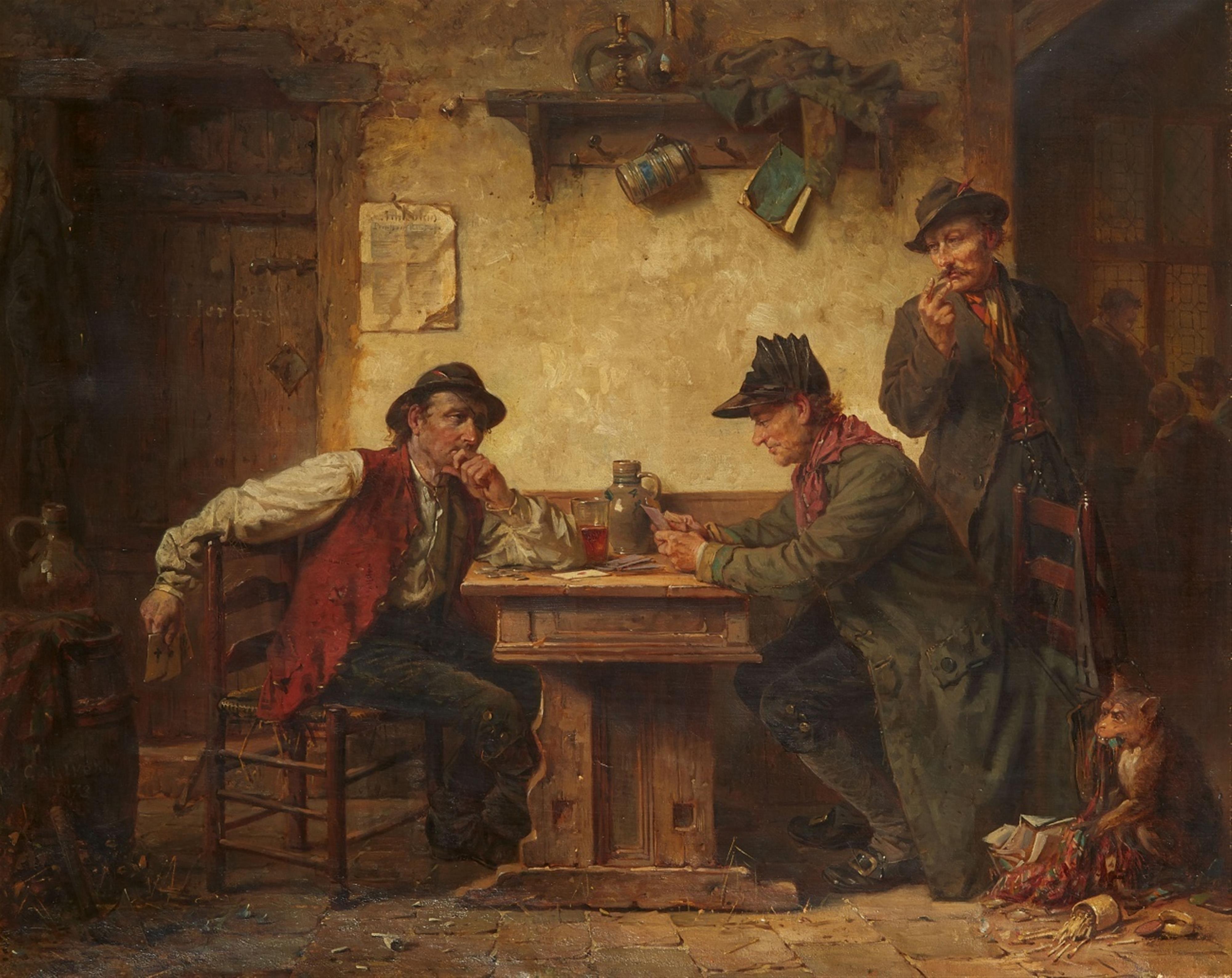 Charles Meer Webb - Card Game in a Tavern - image-1