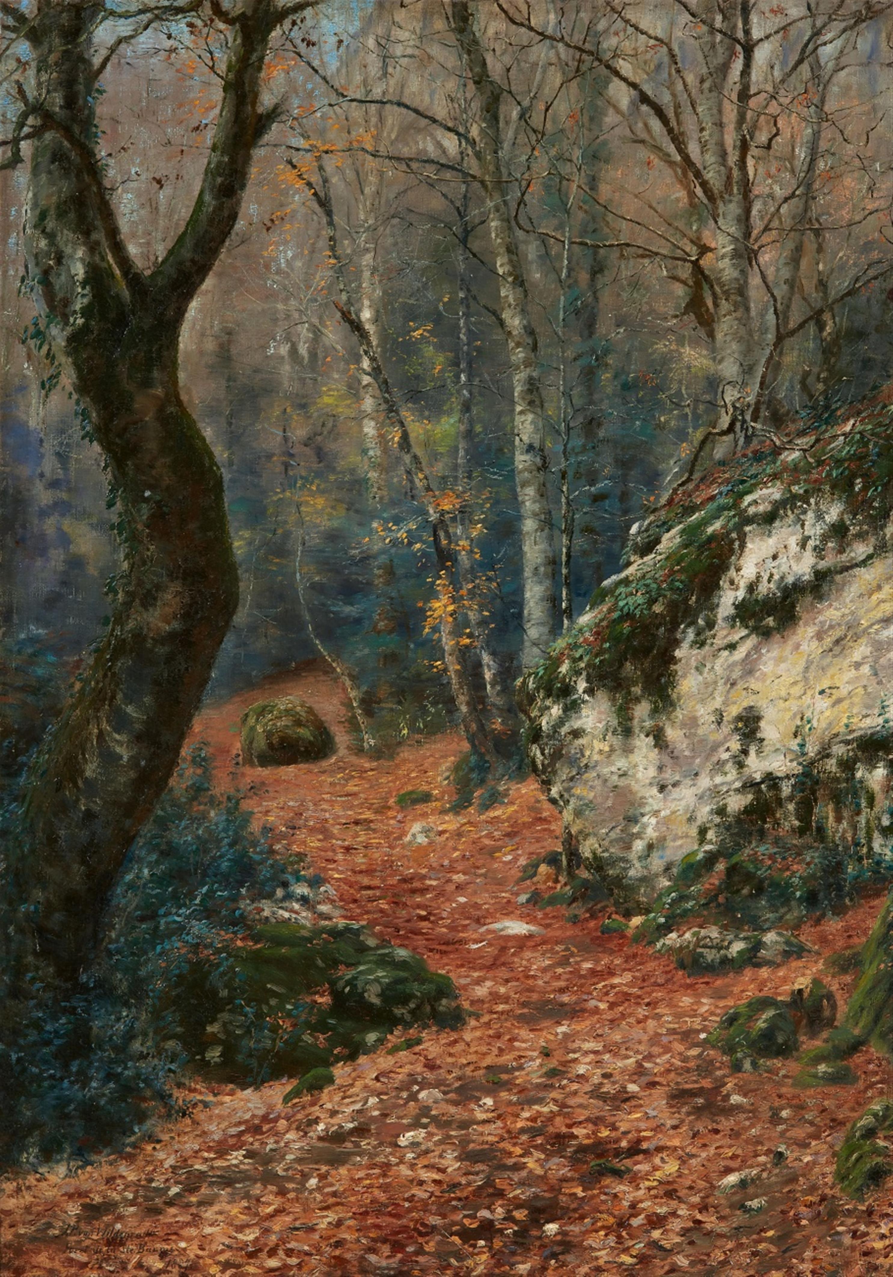 Johan Peter von Wildenradt - Foret de la Ste. Baume (Forest Landscape in the Massif de la Sainte-Baume near Marseille) - image-1