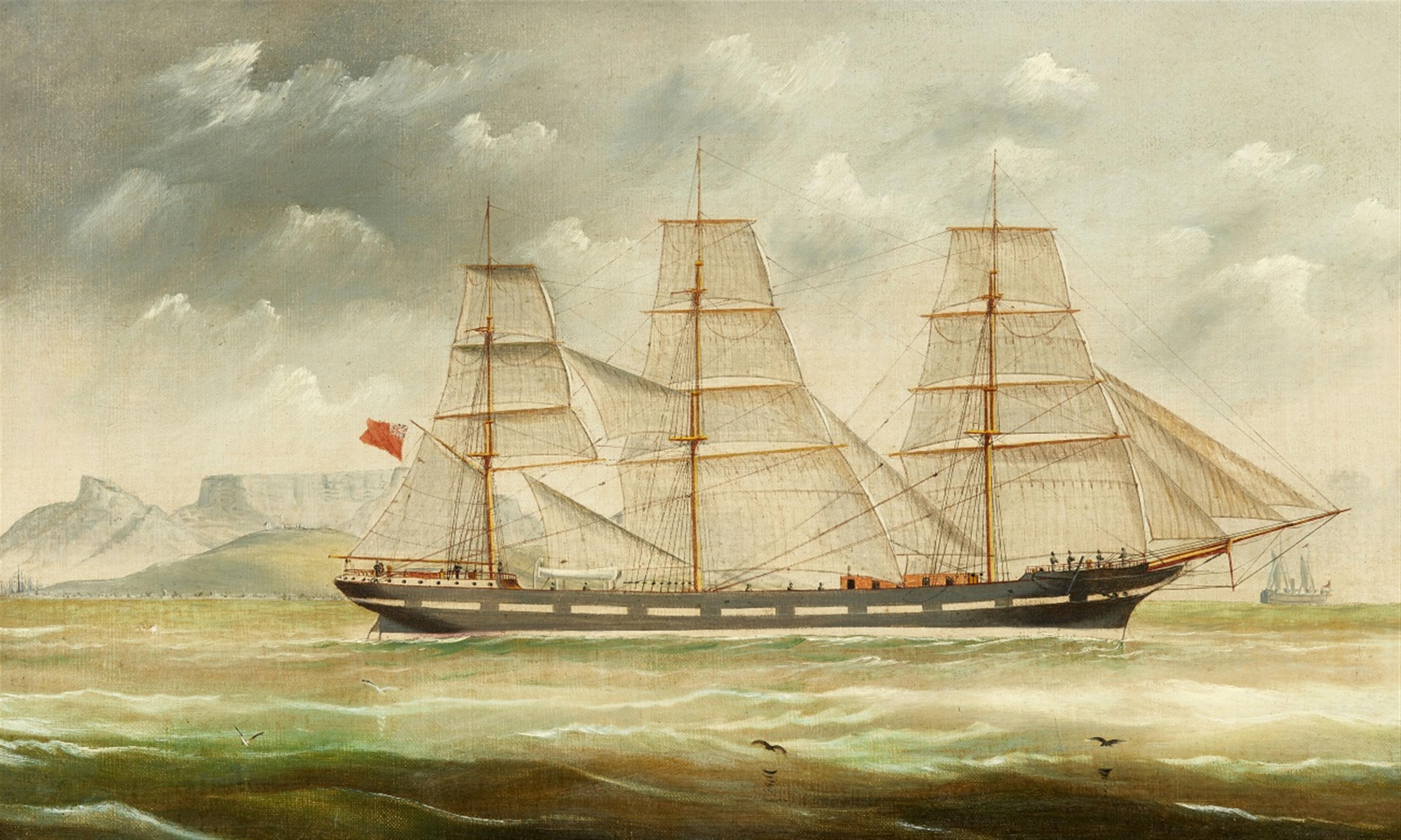 T. Williams - Das Segelschiff Panmure vor dem Tafelberg bei Kapstadt - image-1