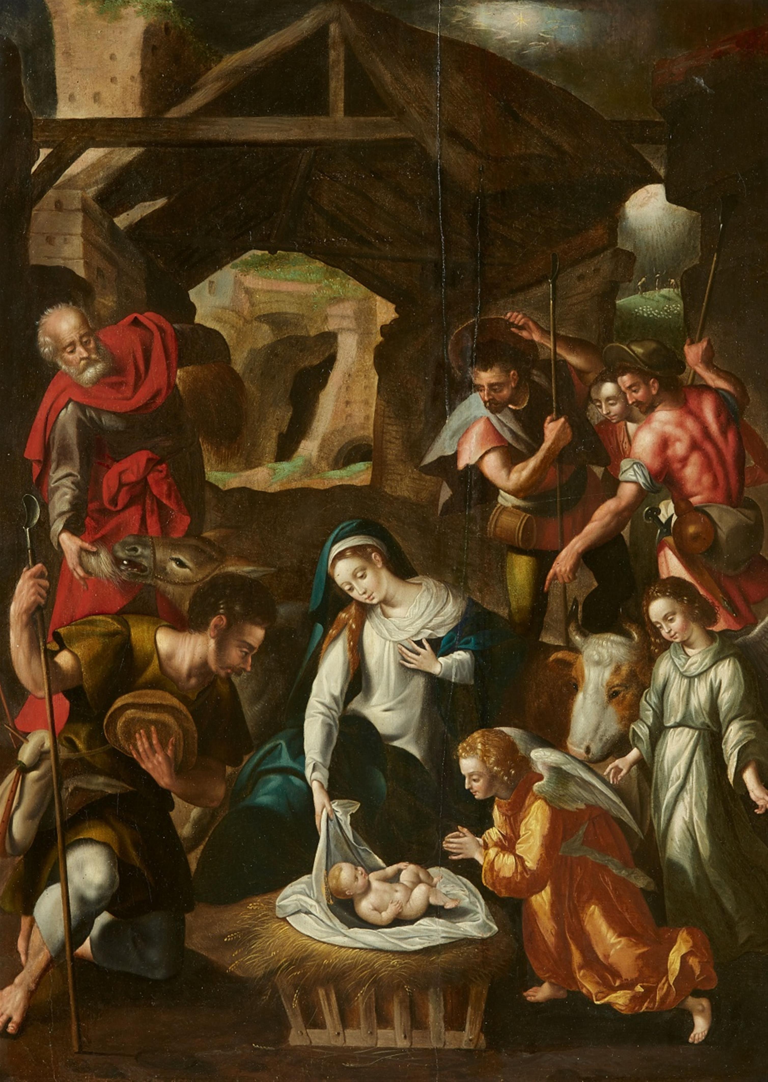 South German School, early 17th century - The Adoration of the Shepherds - image-1