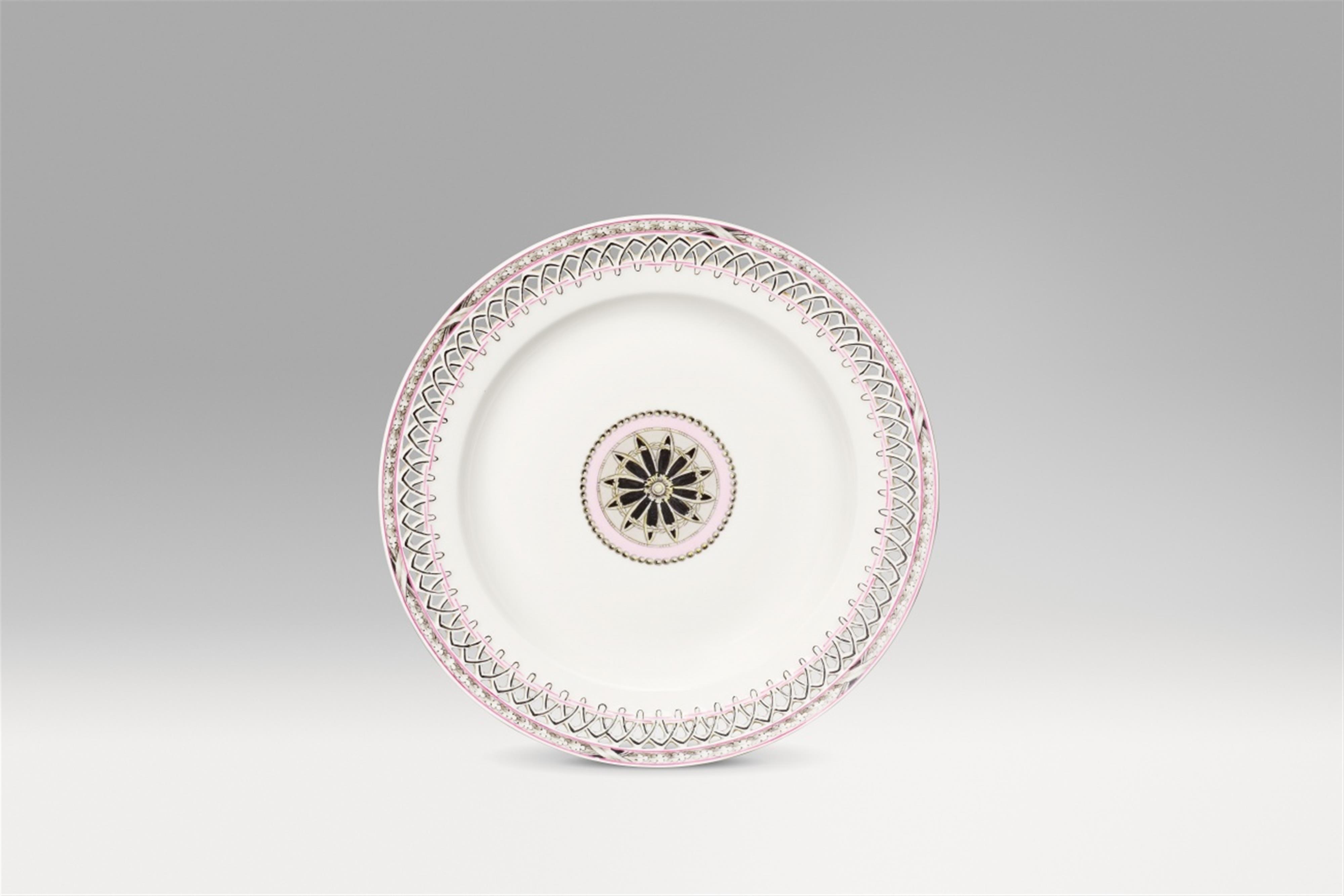 A Berlin KPM porcelain dessert plate with rosette decor - image-1