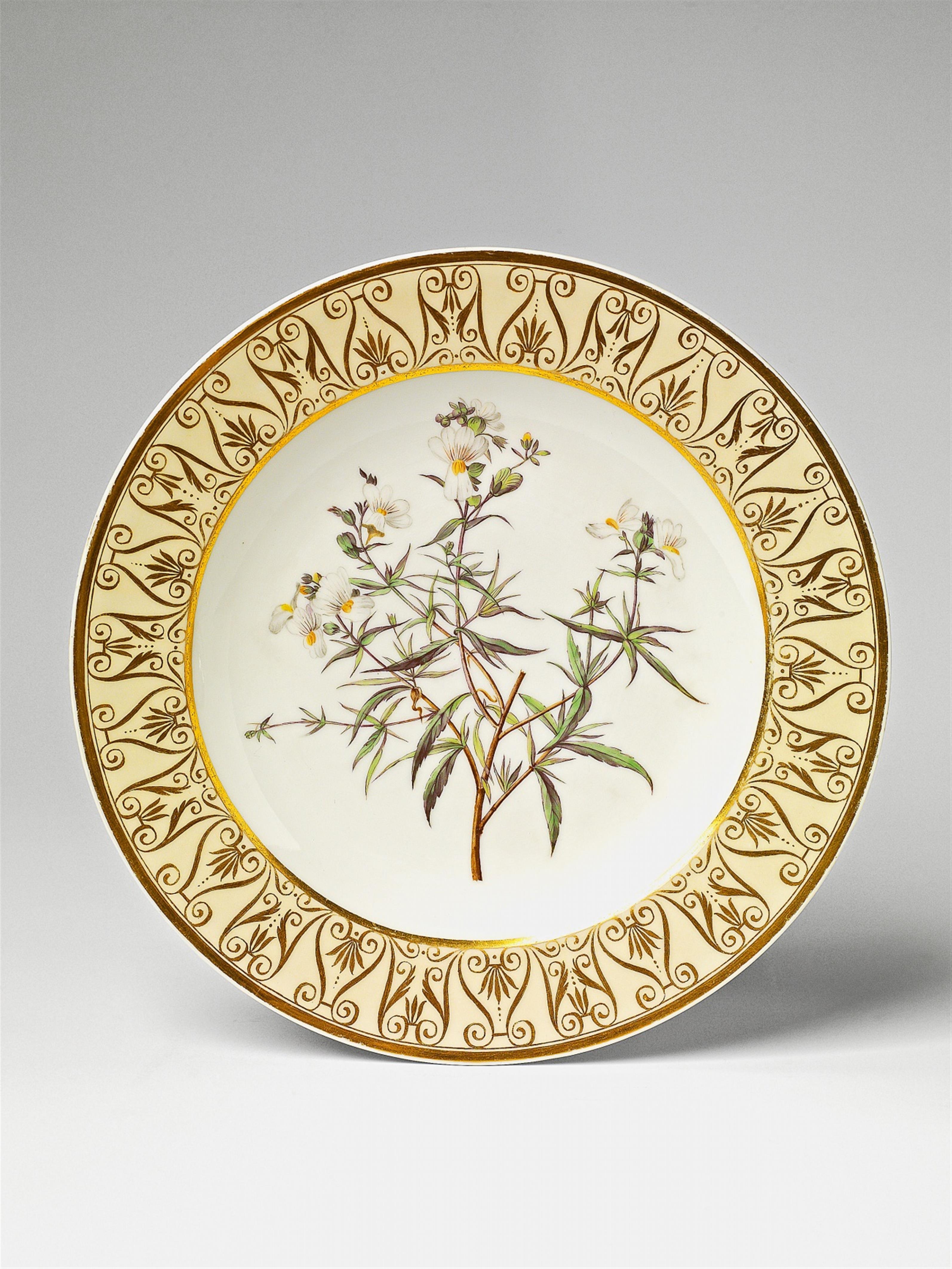 A Berlin KPM porcelain plate from the botanical service for Empress Joséphine - image-1