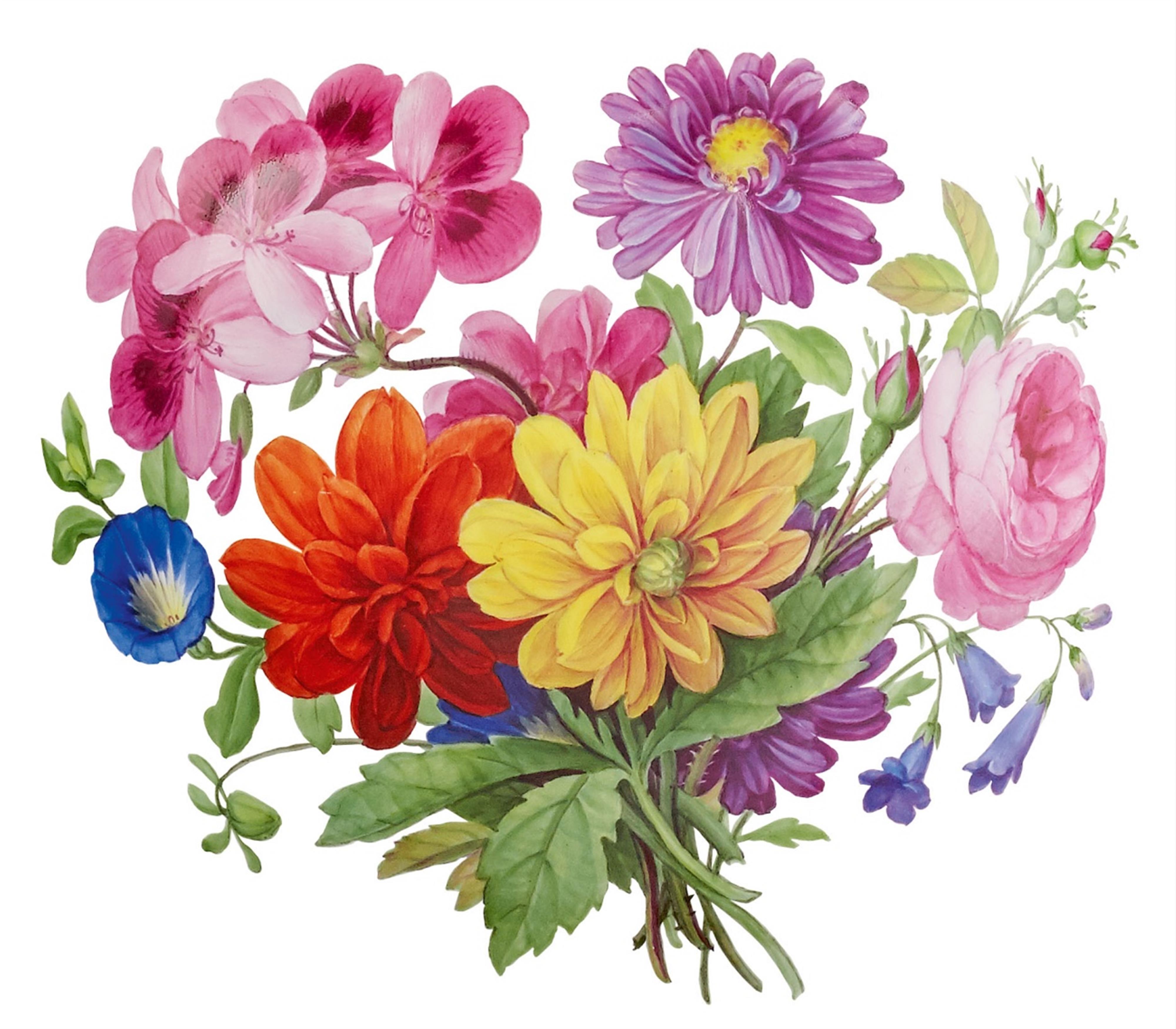 Paar Vasen mit Blumensträußen - image-3