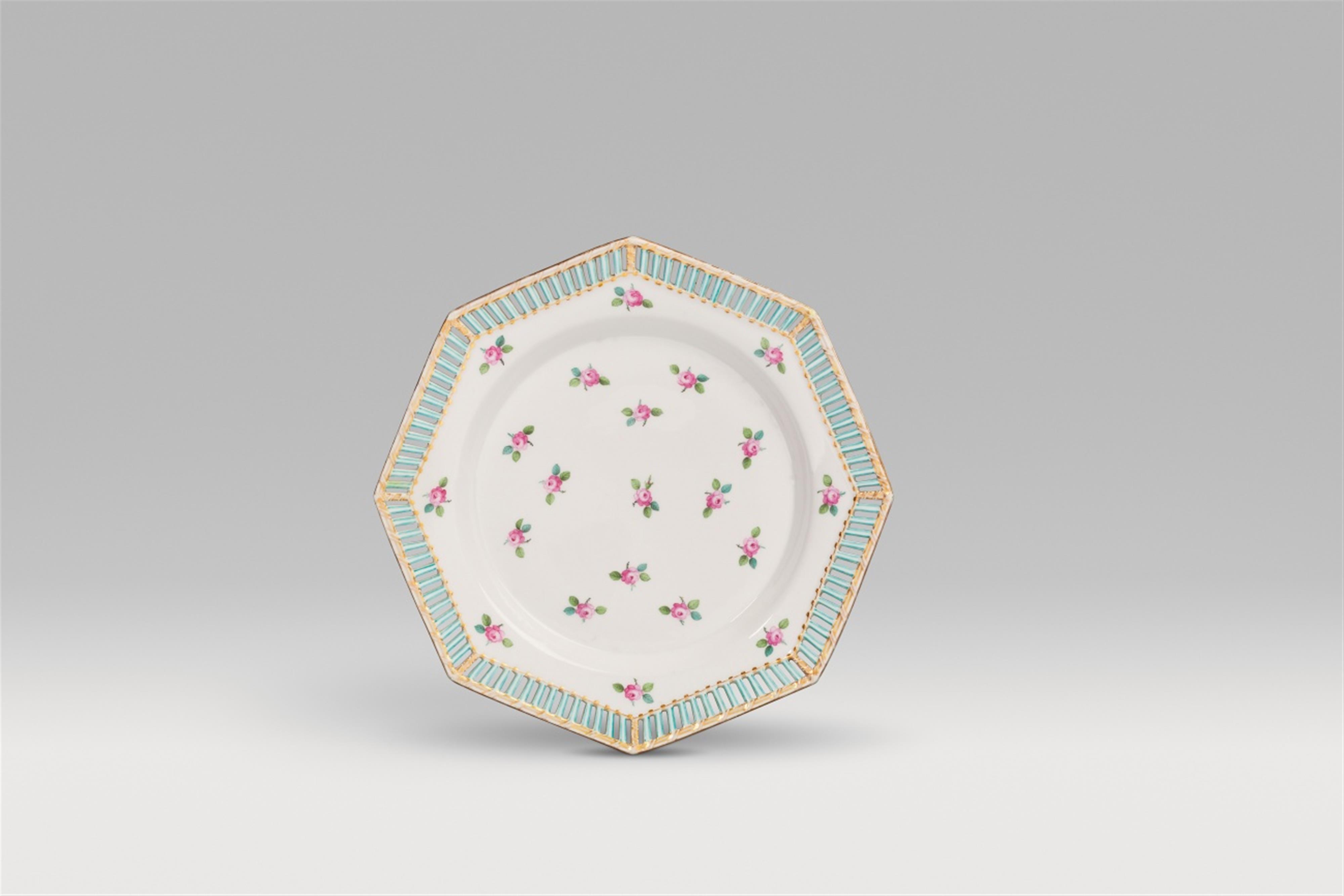 A Berlin KPM porcelain dessert service with rose decor - image-1