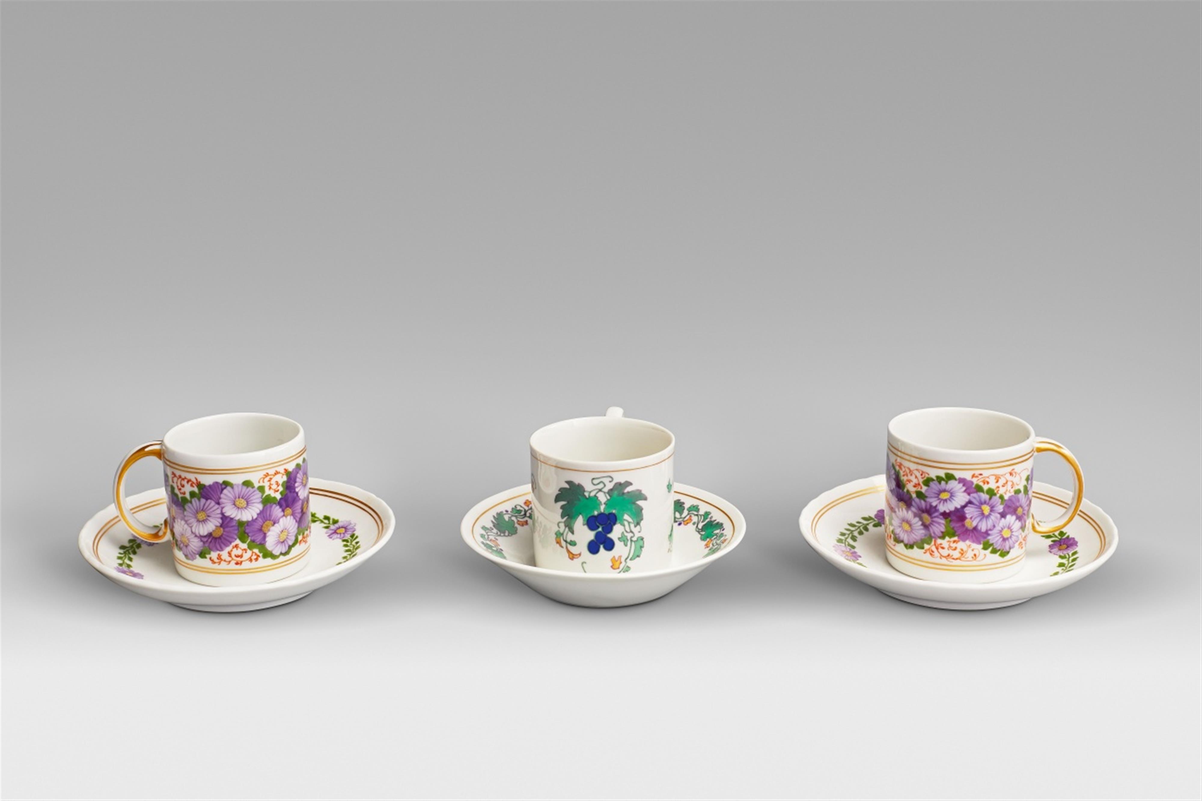 Three Berlin KPM porcelain mocca cups - image-1