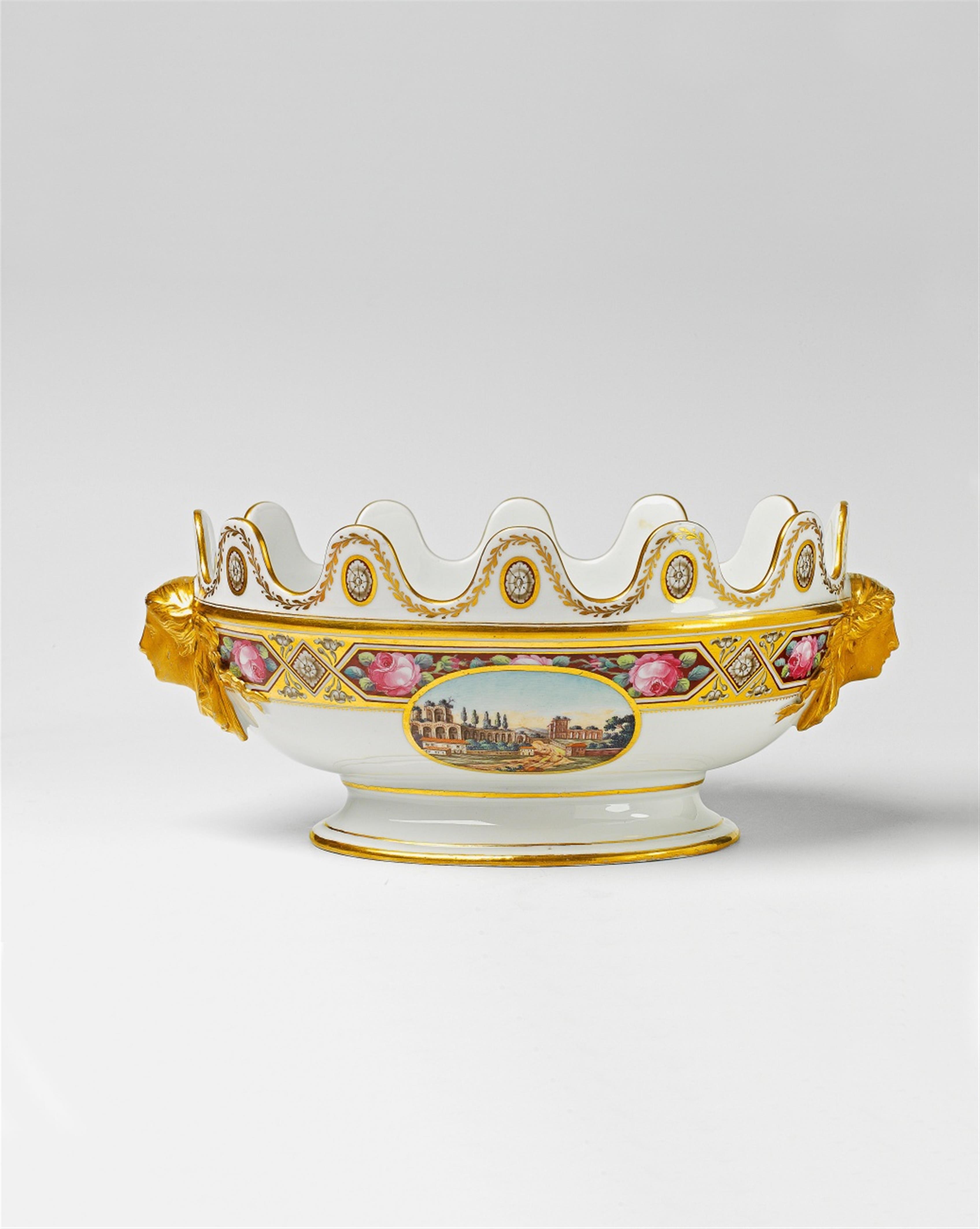 A St. Petersburg porcelain glass cooler from the wedding service of Grand Duchess Maria Pavlovna - image-1