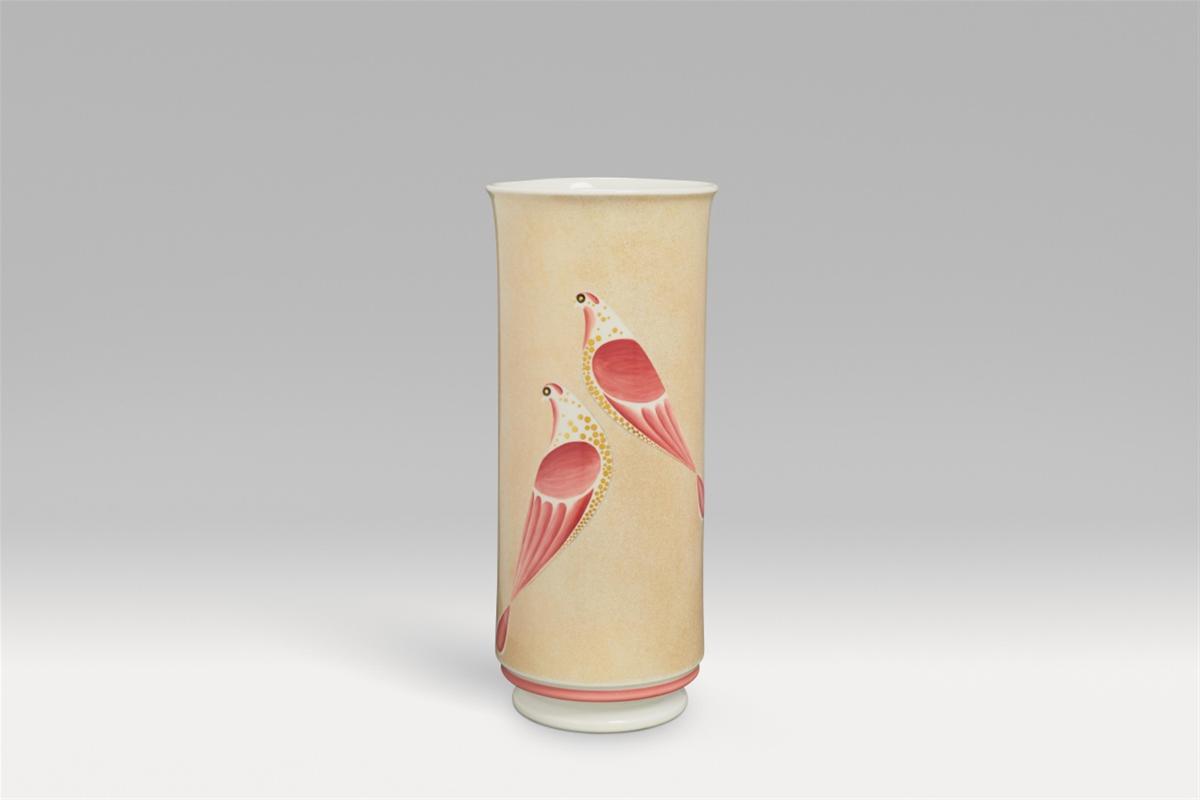 A cylindrical Berlin KPM porcelain vase - image-1