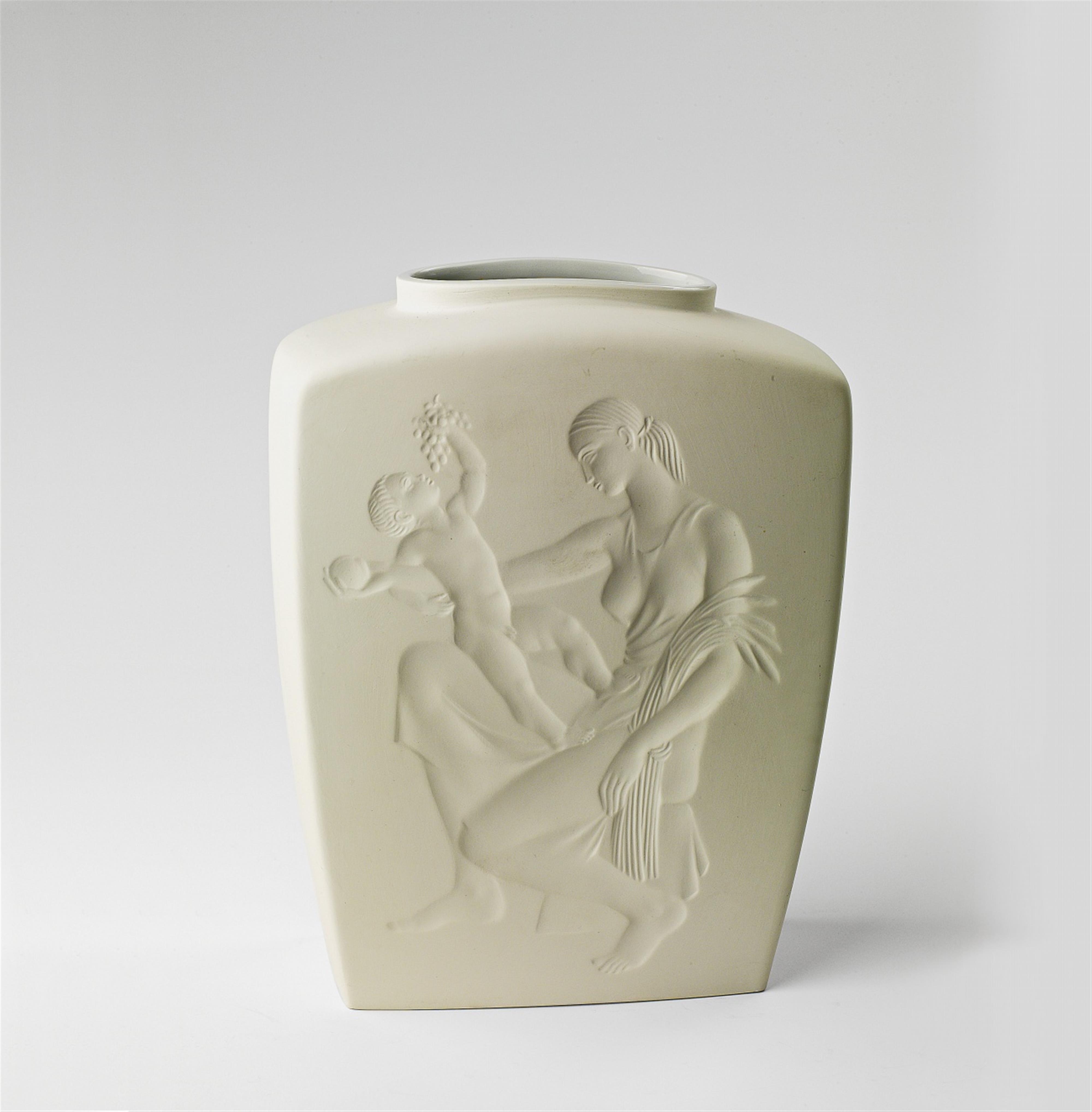 A Berlin KPM porcelain Ceres vase - image-1