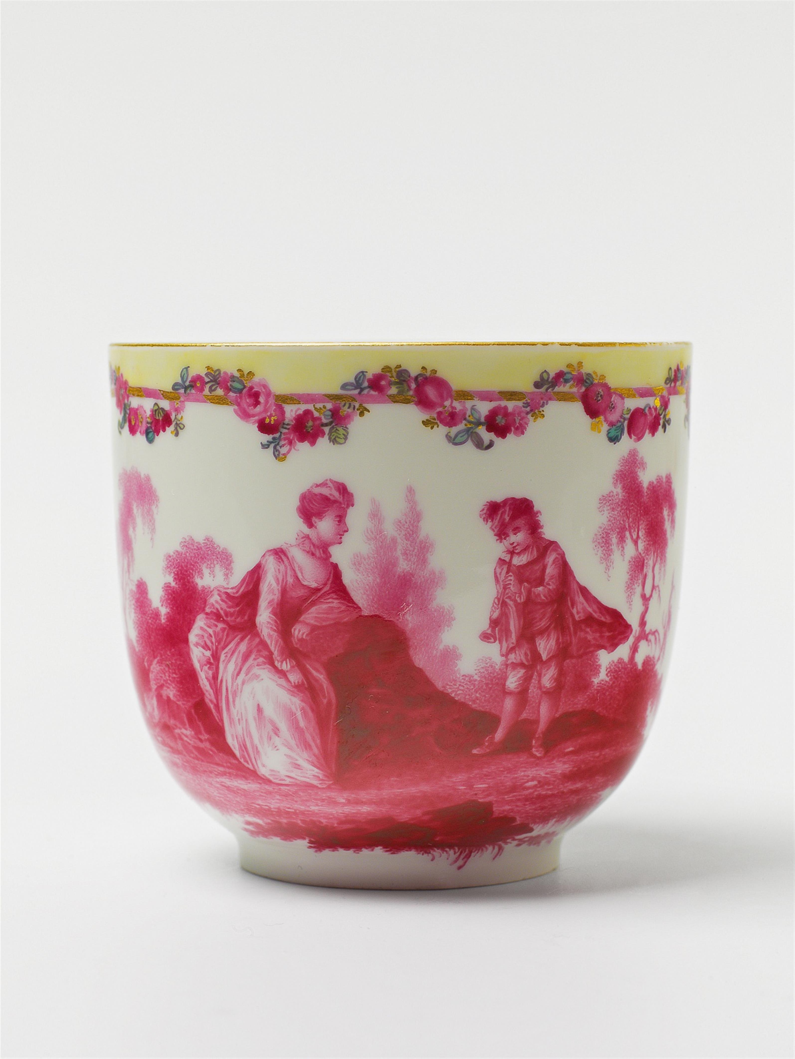 A Berlin KPM porcelain part service with scenes after Watteau - image-4