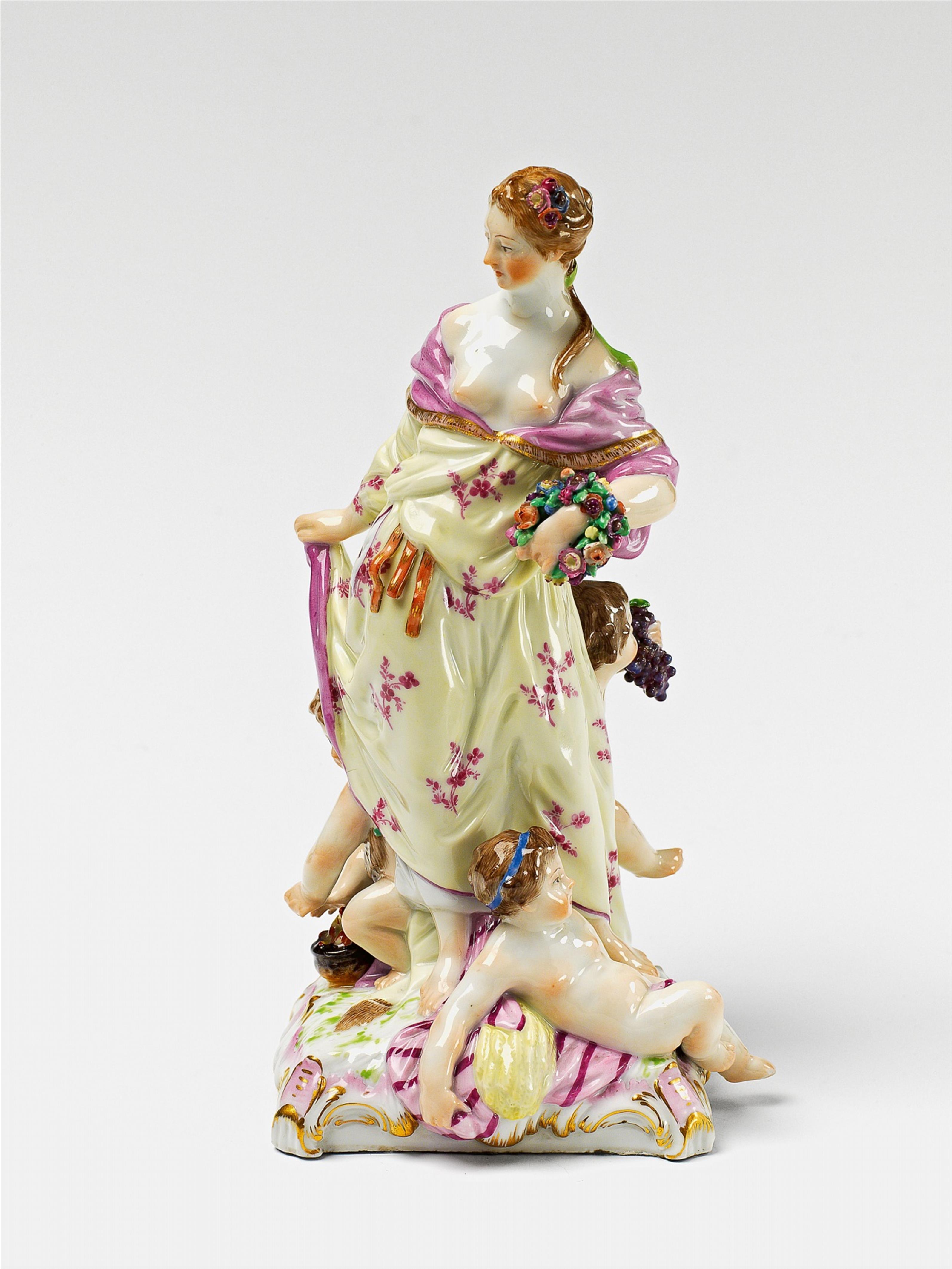 A Berlin KPM allegorical porcelain group of the four seasons - image-2