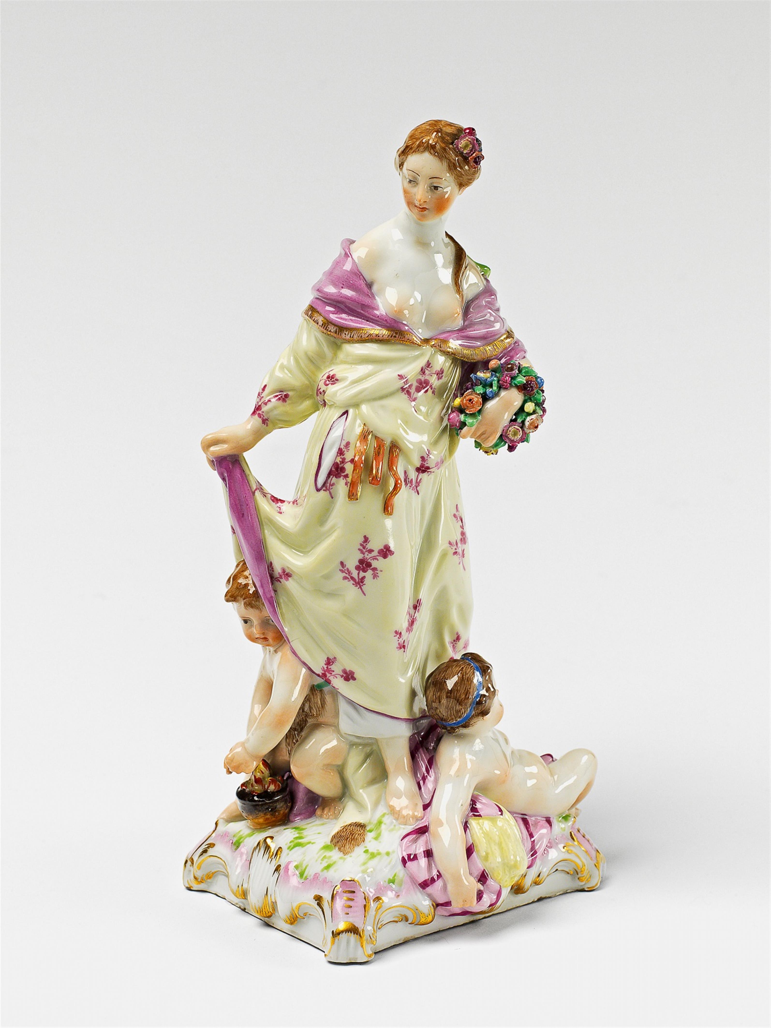 A Berlin KPM allegorical porcelain group of the four seasons - image-1