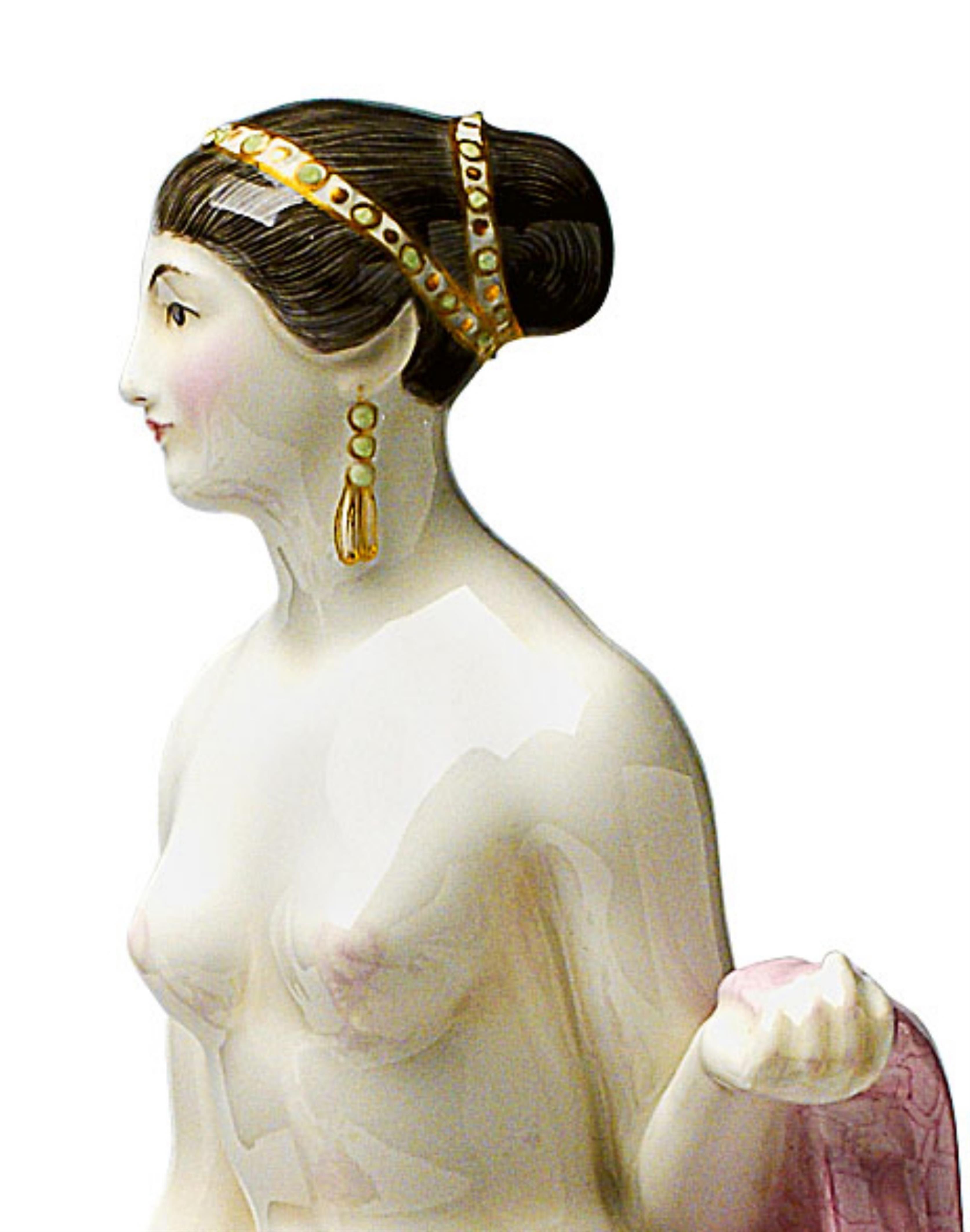 A Berlin KPM porcelain figure of the bride from the "Hochzeitszug" - image-3