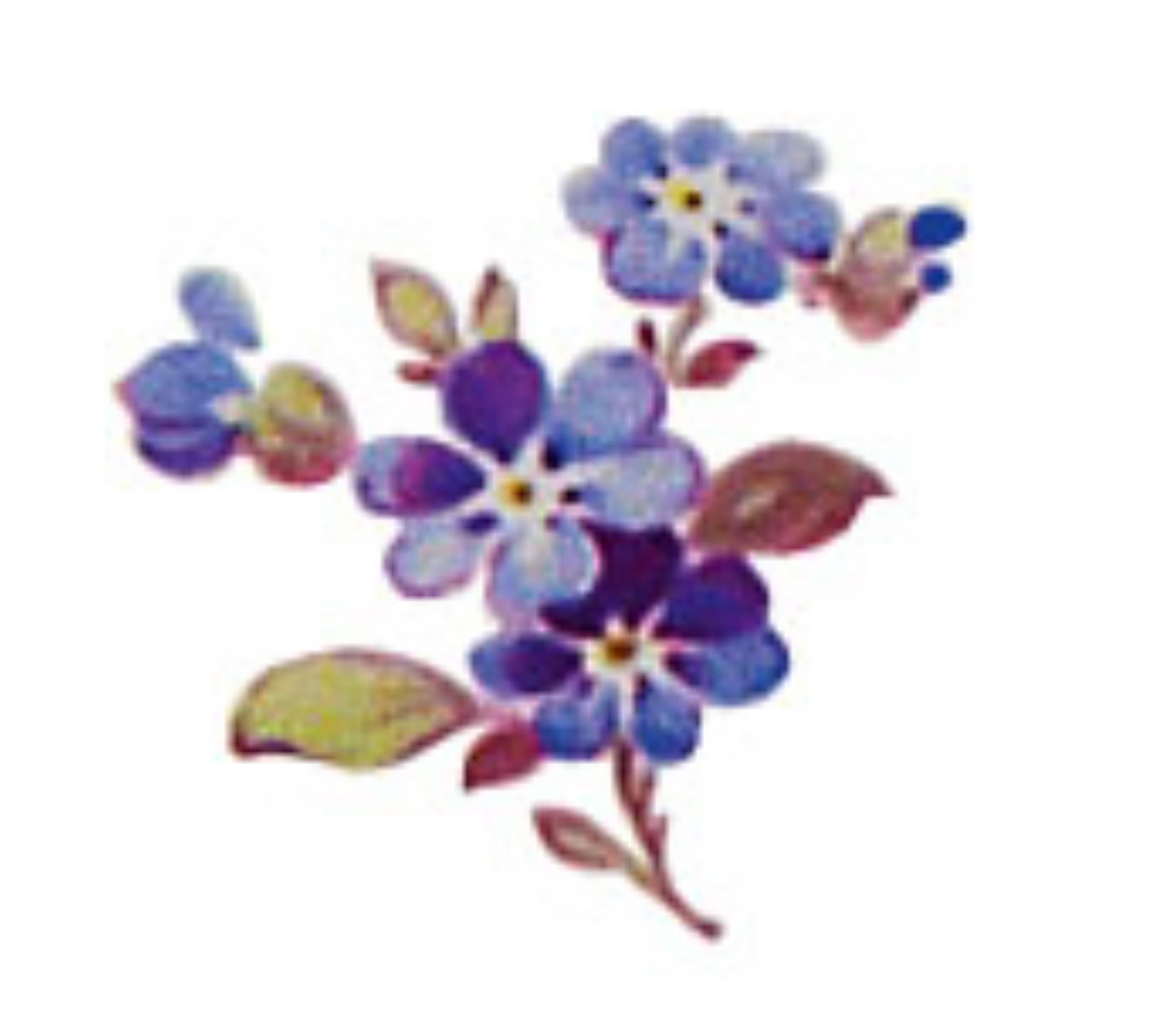Mokkaservice mit Blumenmalerei - image-3