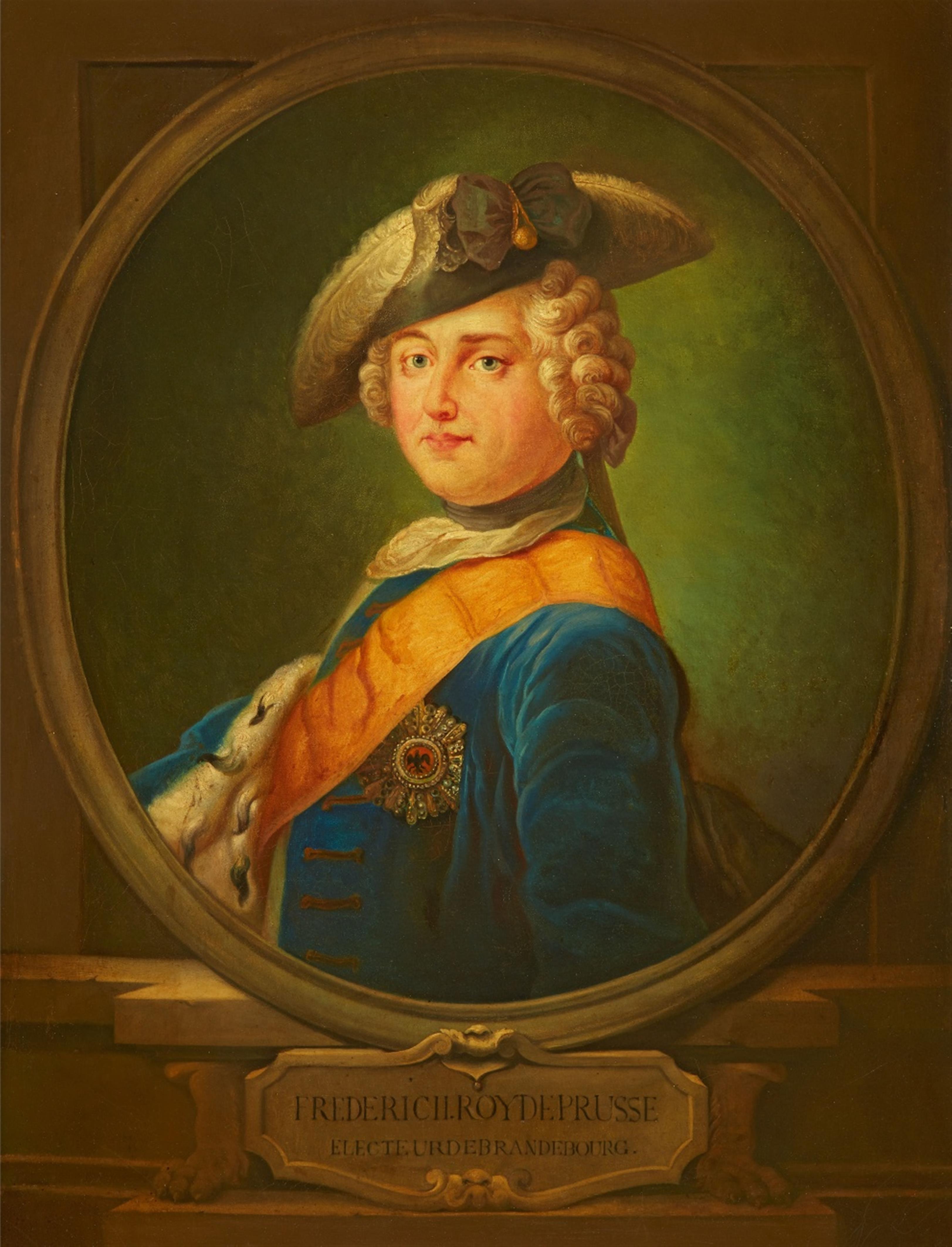 Antoine Pesne, copy after - Portrait of King Frederick II of Prussia - image-1