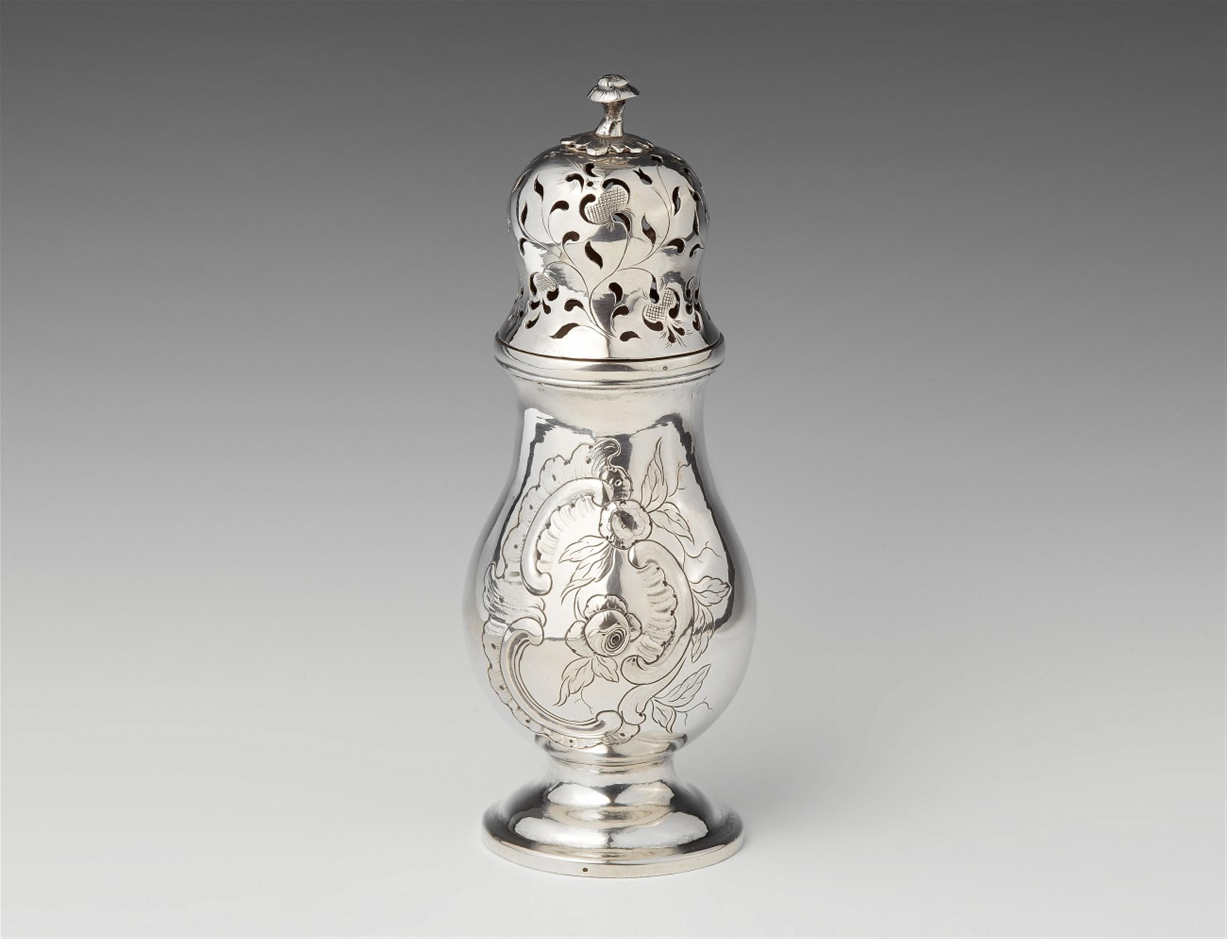 A Rococo Berlin silver sugar caster - image-1