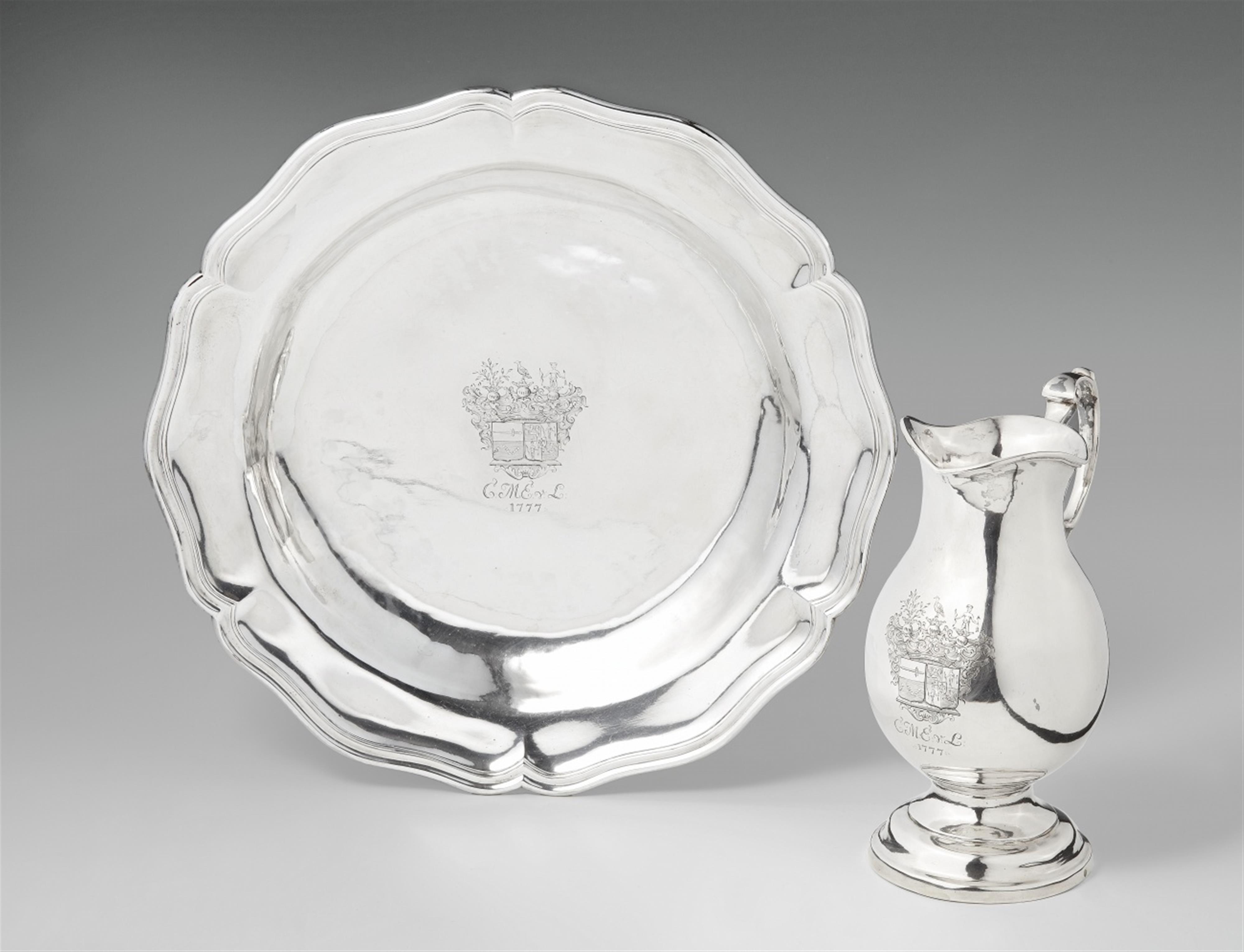 A Berlin silver christening set made for the Barons of Labes - image-1