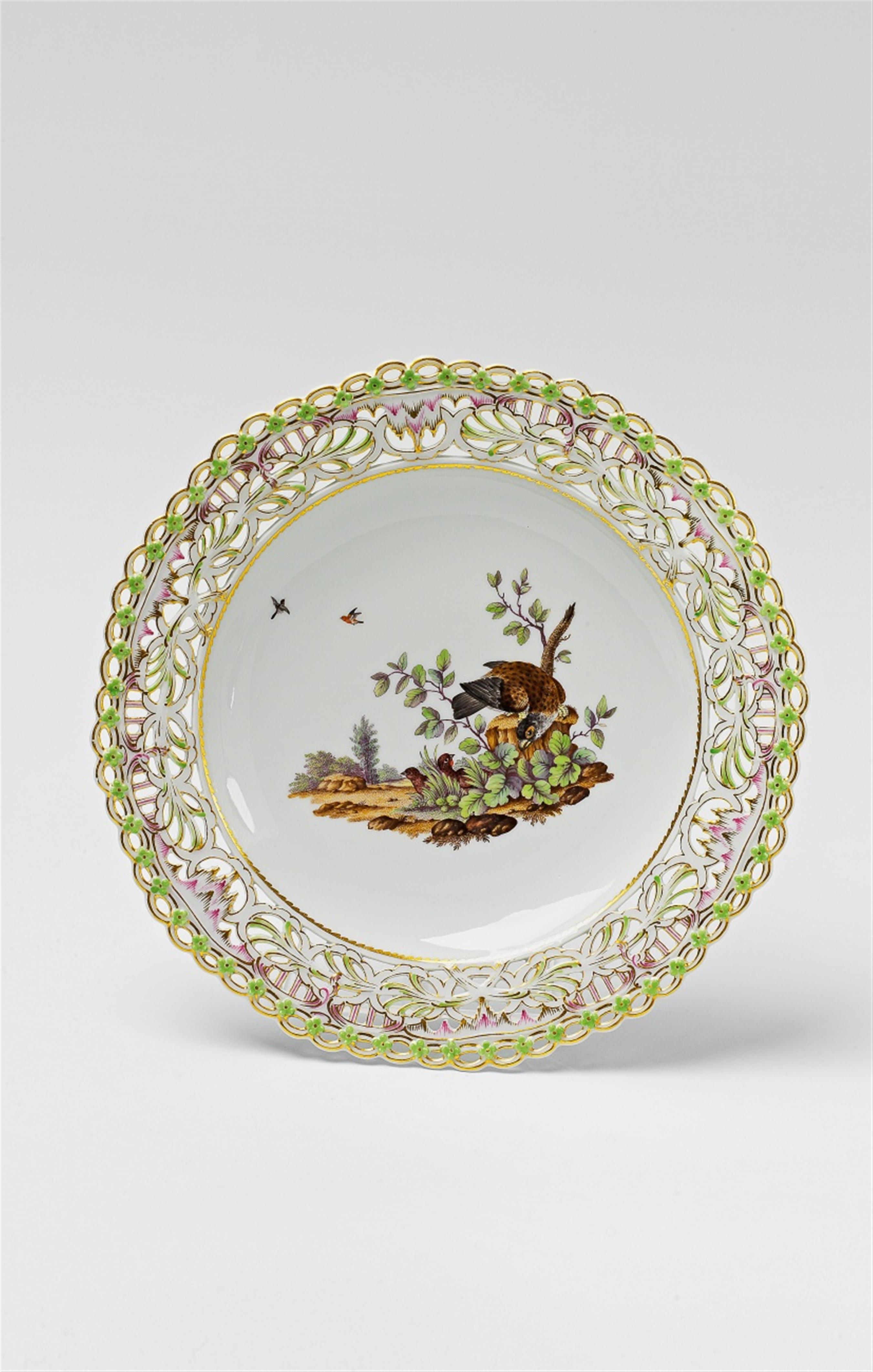 A Berlin KPM porcelain dessert plate with partridges - image-1