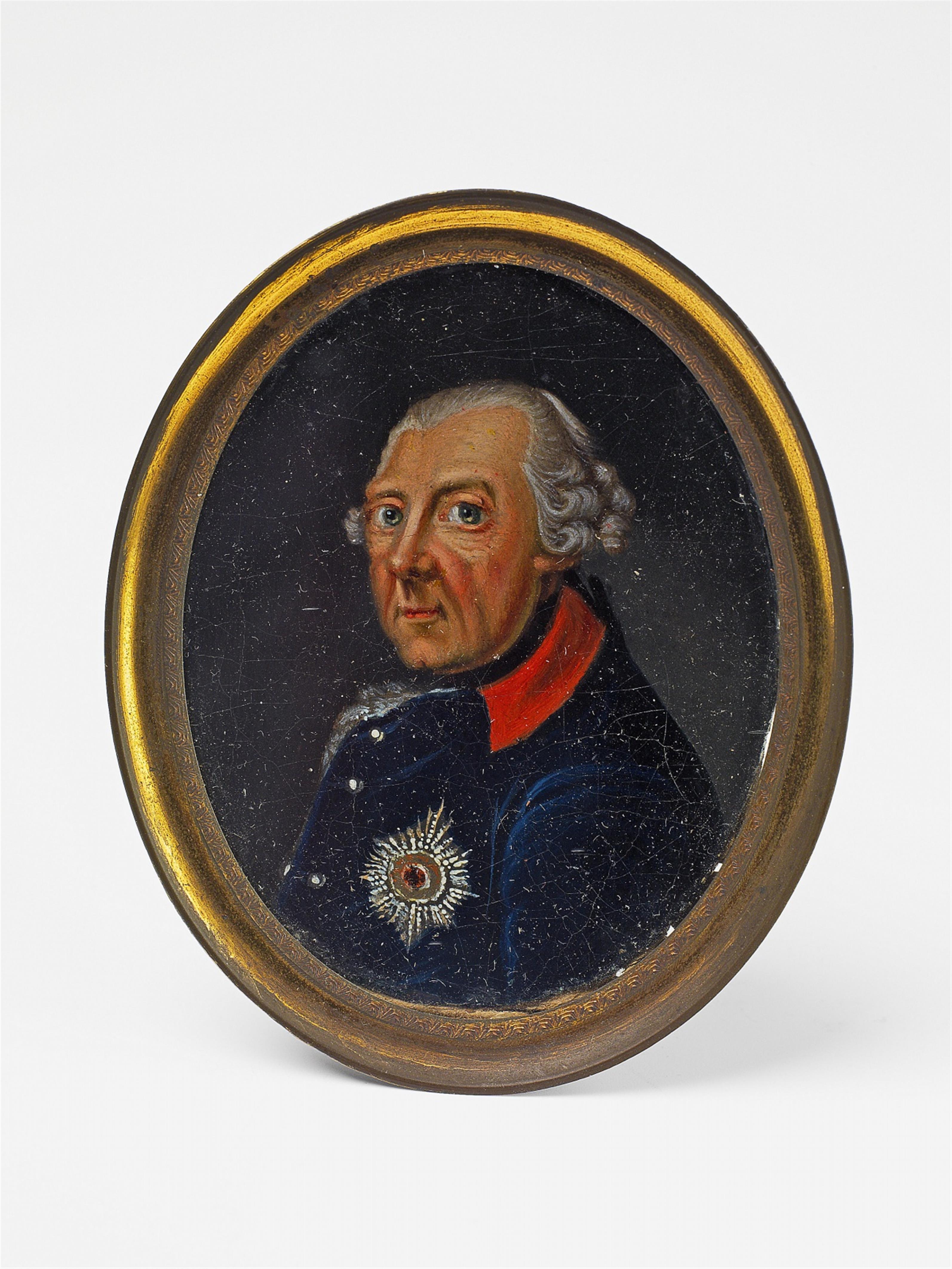 An oil on ivory portrait miniature of Frederick II - image-2