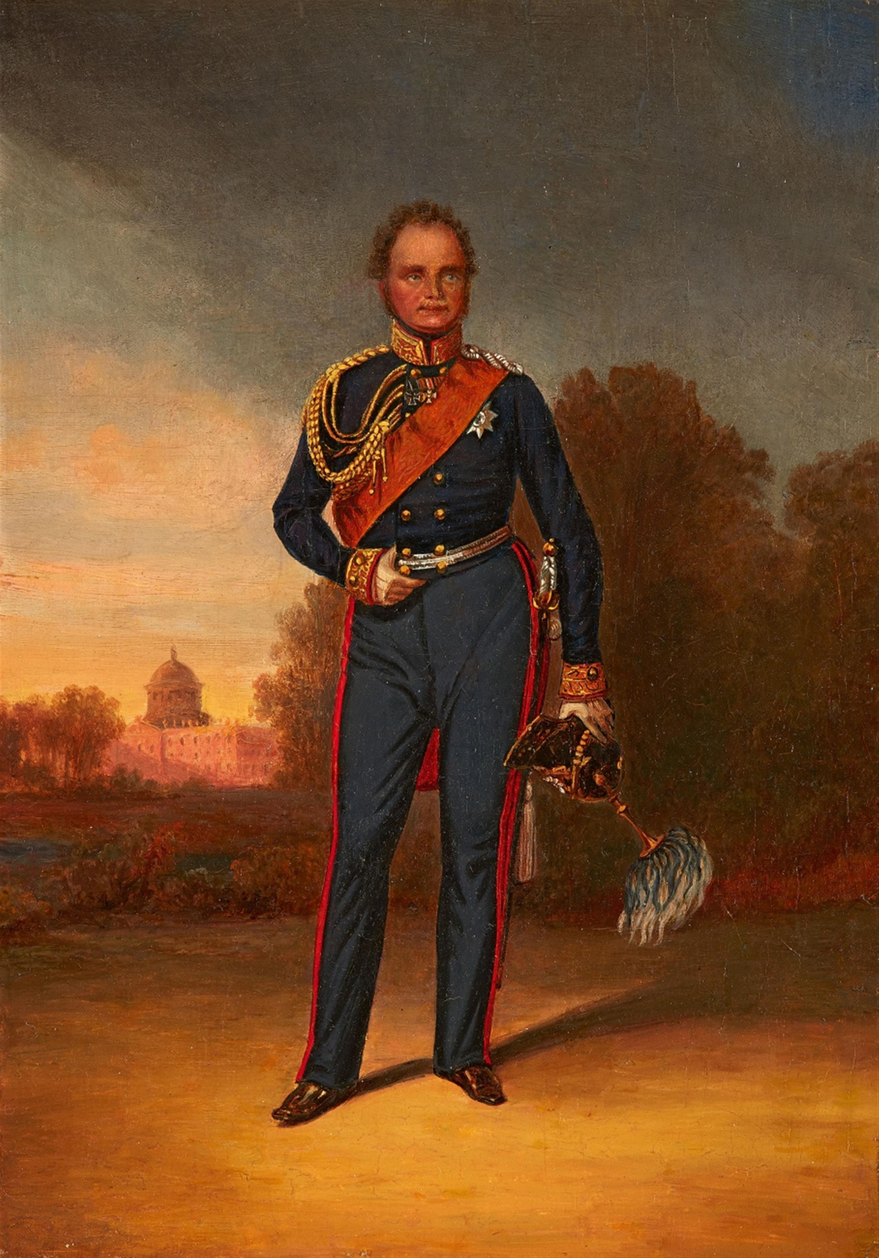 Rudolf Rieck - Friedrich Wilhelm IV. in Galauniform im Potsdamer Schlosspark - image-1