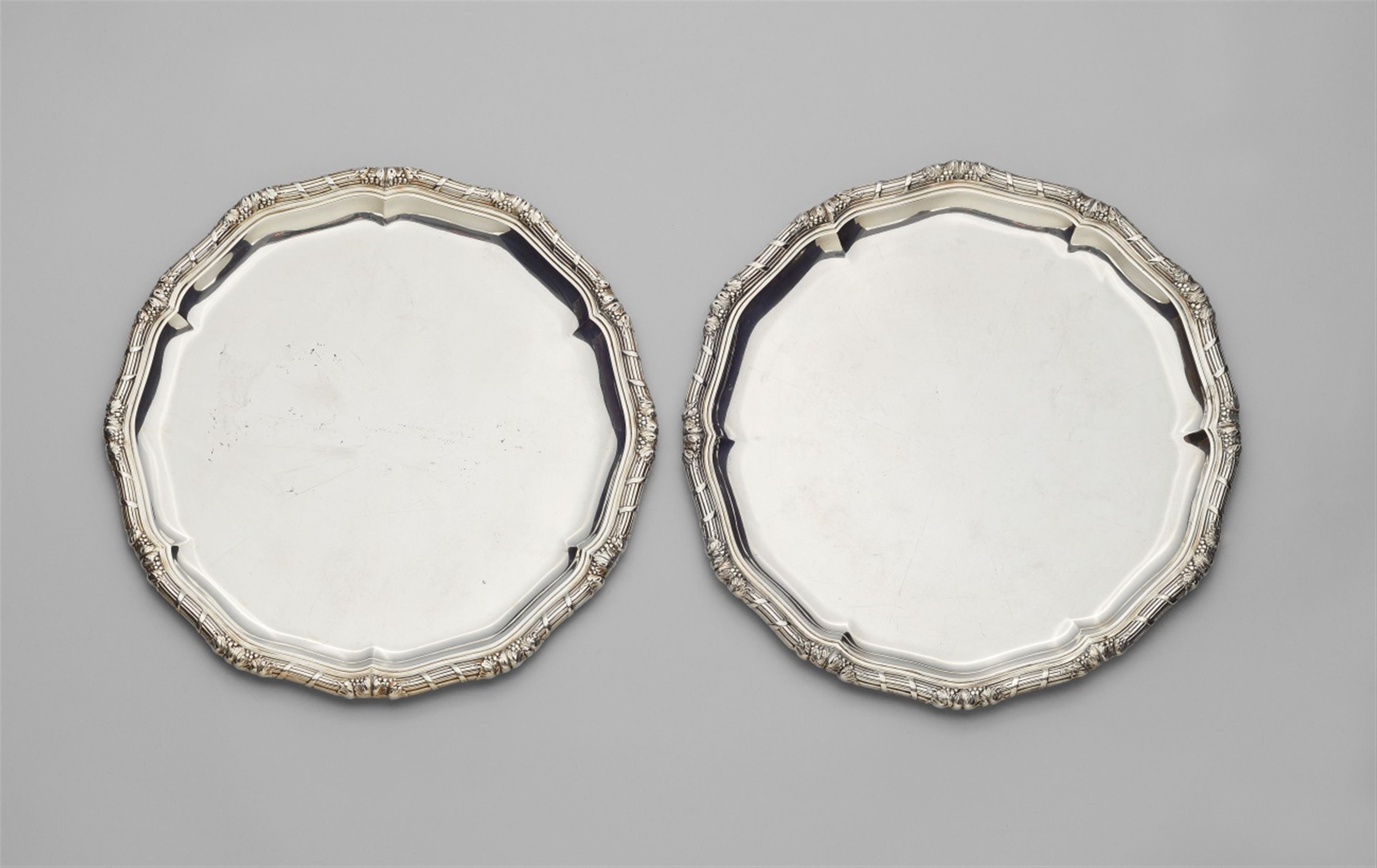 A pair of Berlin silver salvers made for Emperor William II - image-1