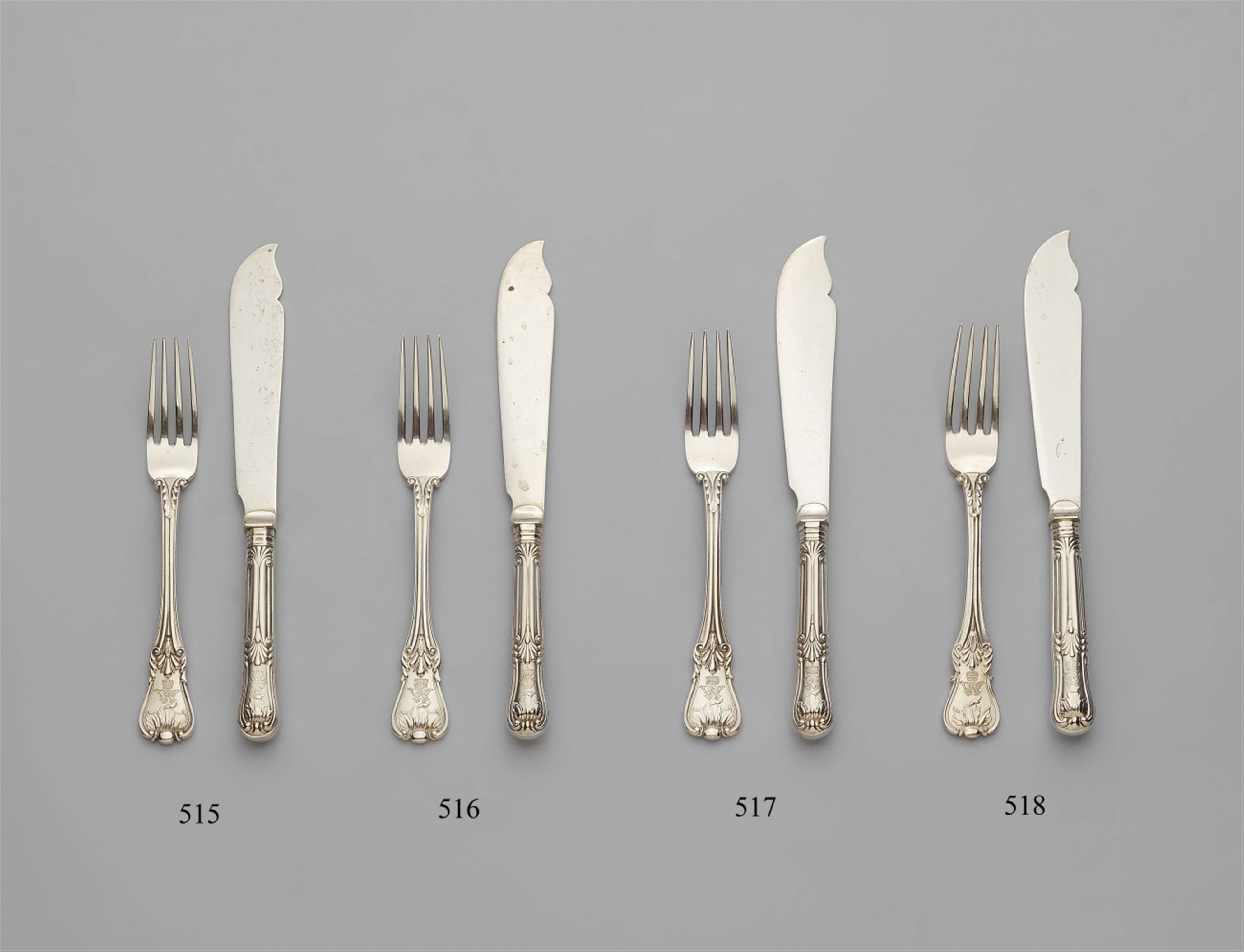 A set of Berlin silver fish cutlery made for William II - image-1