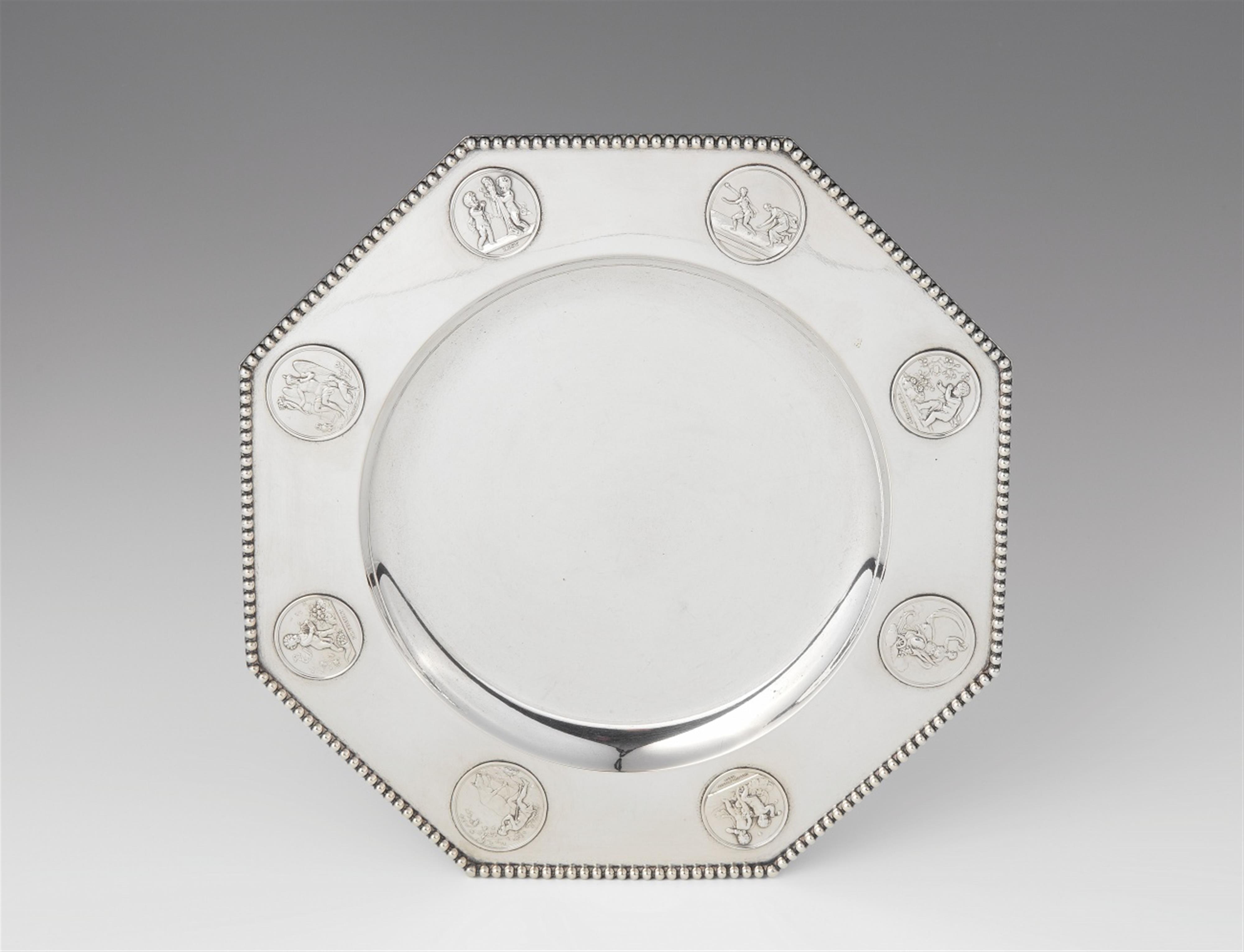 A Berlin silver "whistmarken" plate - image-1
