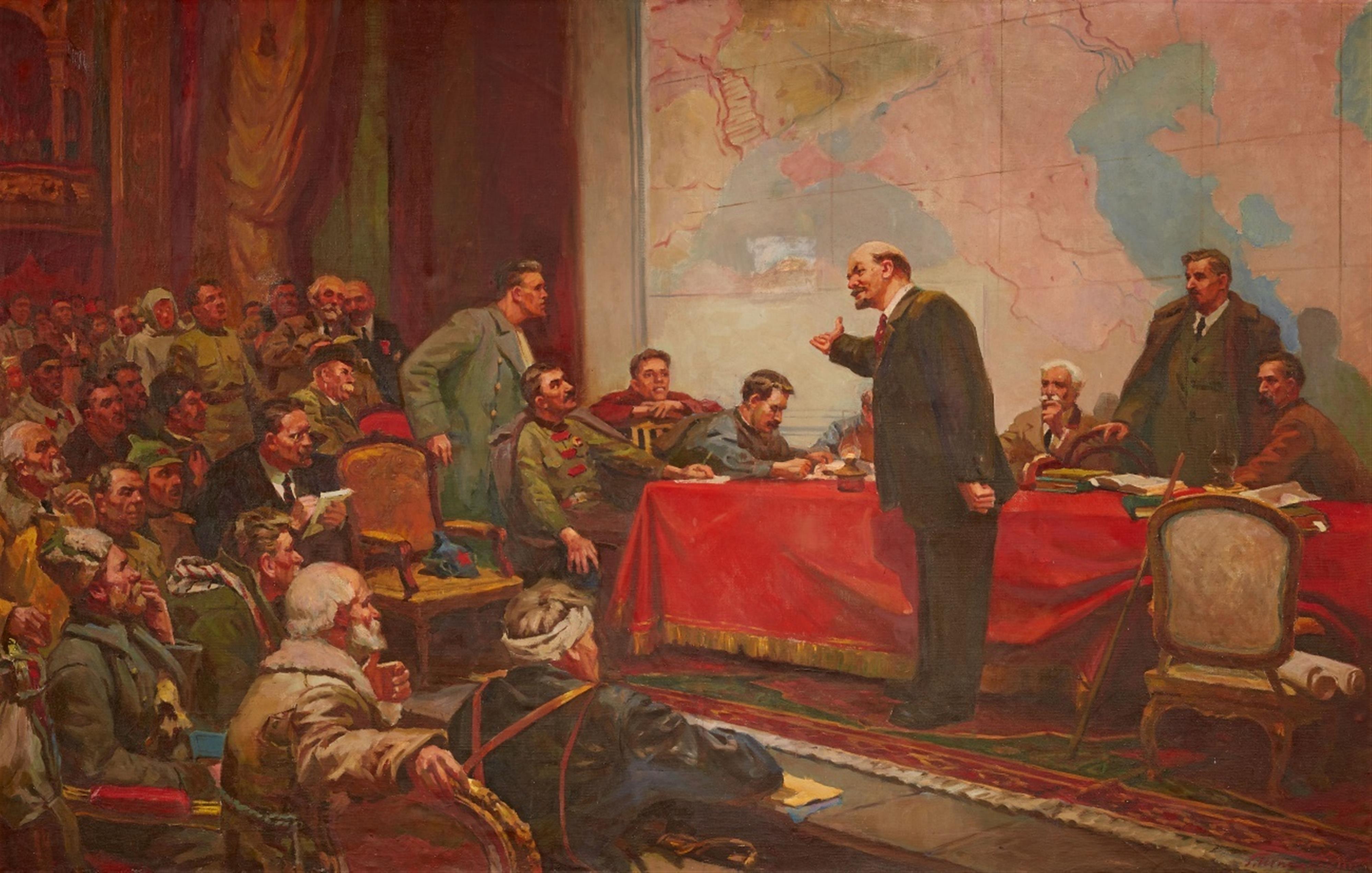 Grigori Jefimovitsch Schpolansky - Lenins Vortrag über den Goelro-Plan - image-1