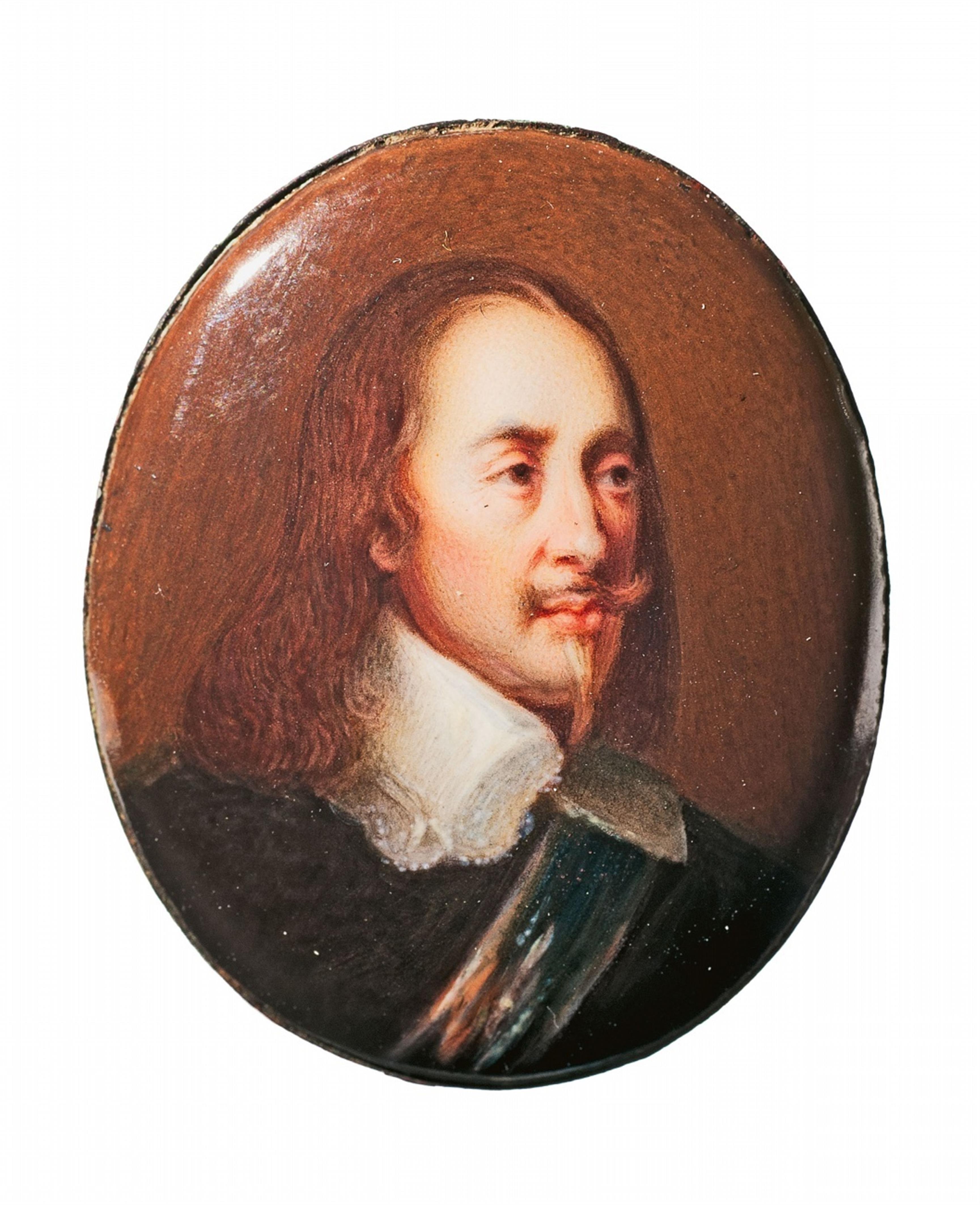 A portrait miniature of a courtly Baroque gentleman - image-1