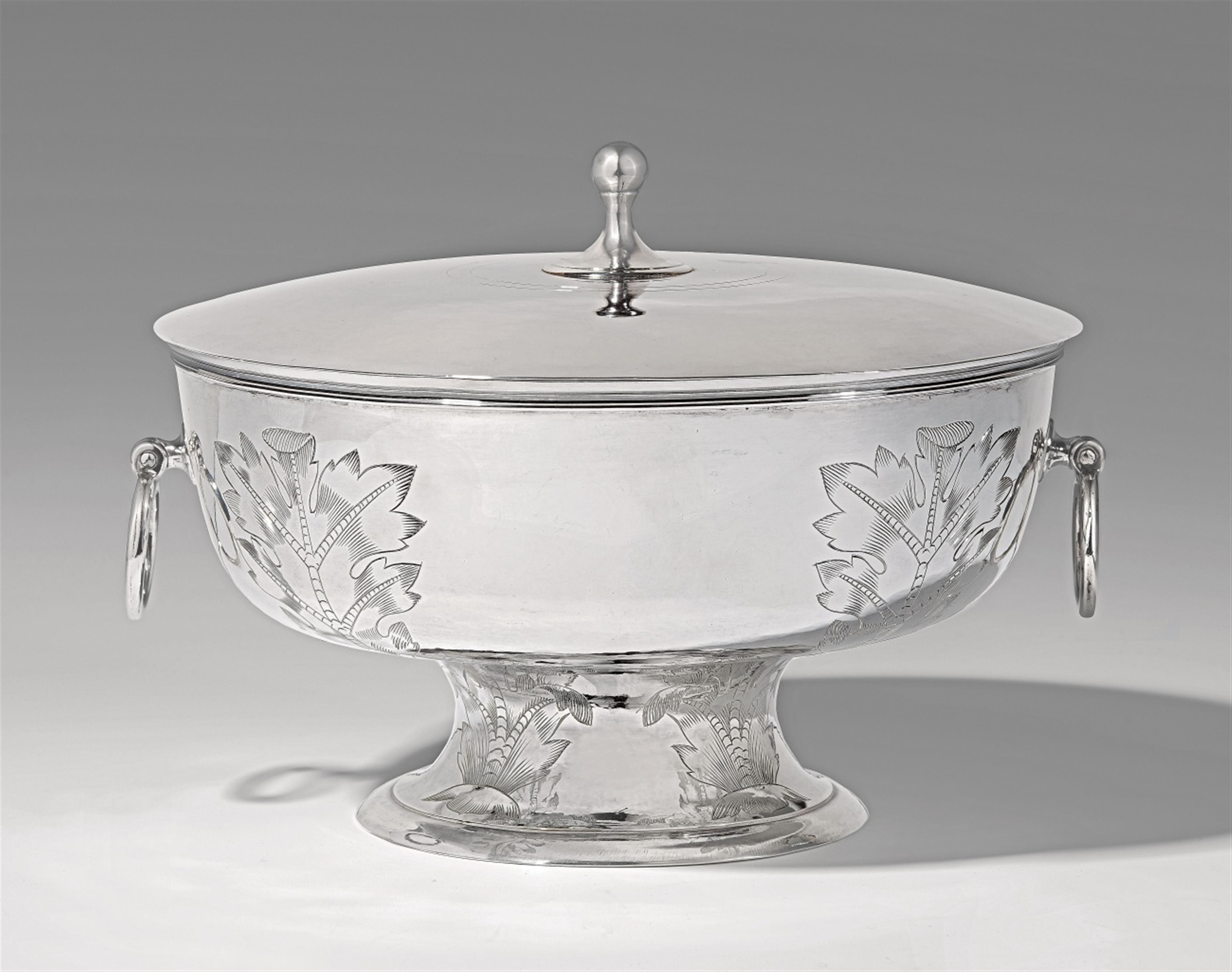A Berlin silver dish and cover by Emil Lettré - image-1