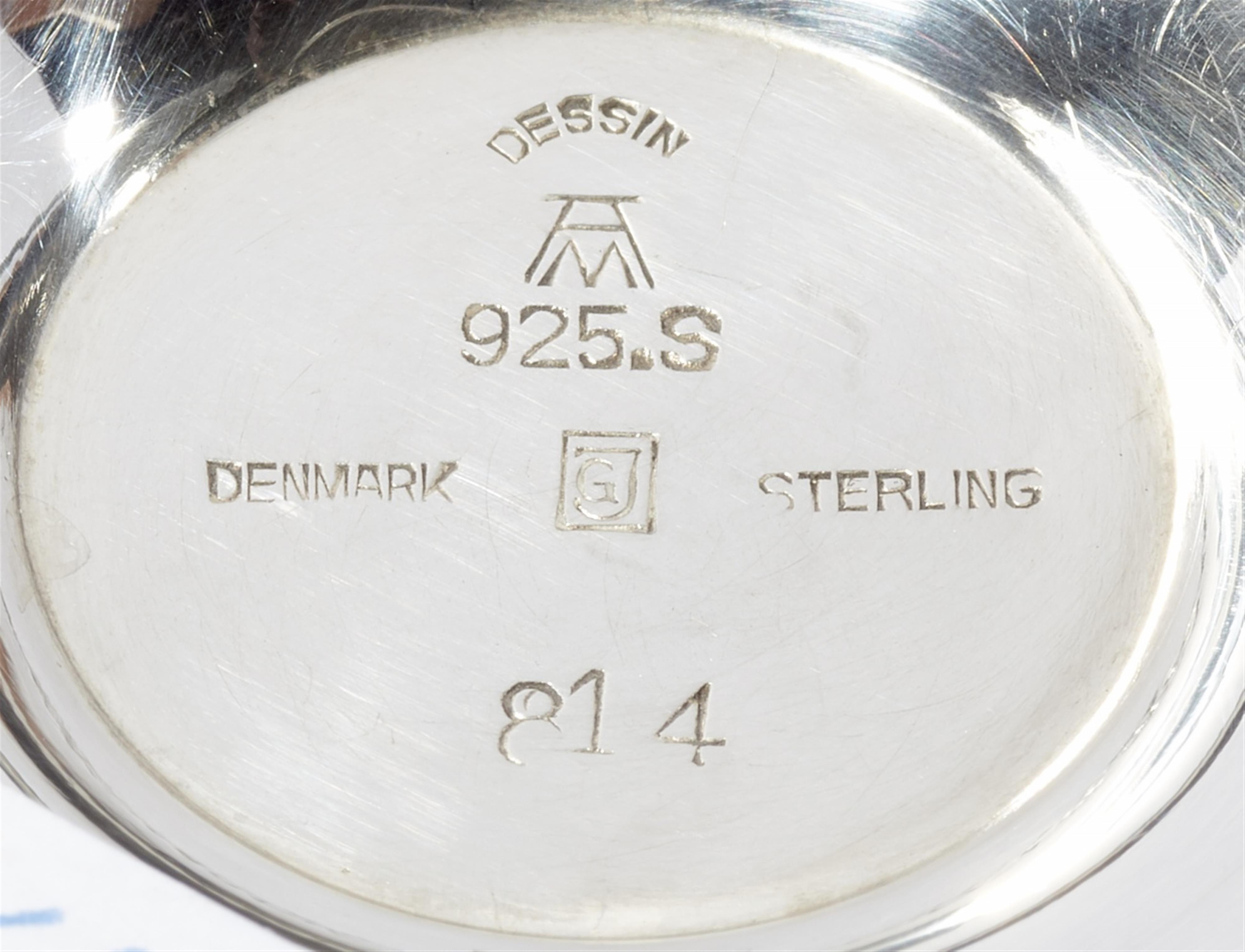 A Copenhagen silver dish, no. 814 - image-2